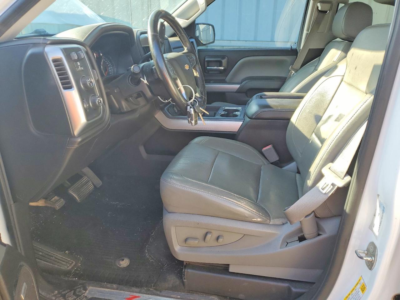 2014 Chevrolet Silverado K1500 Ltz White vin: 3GCUKSEC7EG293618
