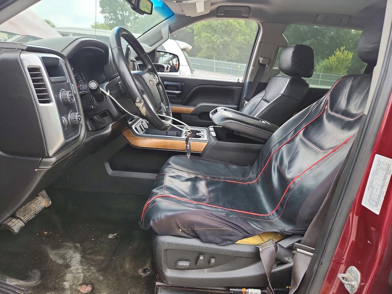2014 Chevrolet Silverado K1500 Ltz Red vin: 3GCUKSEC7EG309087