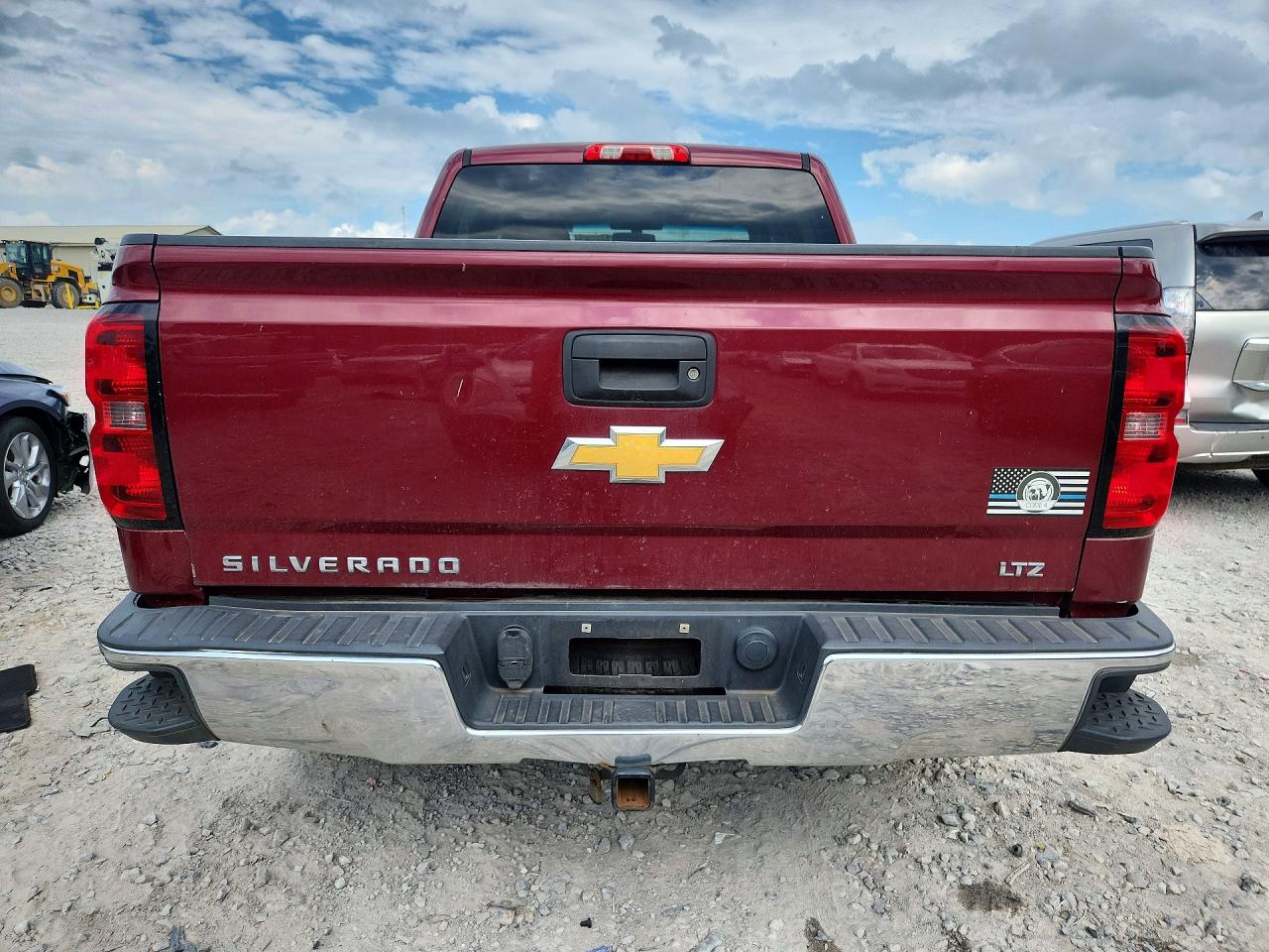 2014 Chevrolet Silverado K1500 Ltz Red vin: 3GCUKSEC7EG309087