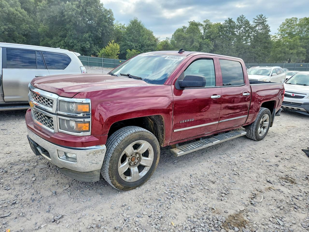 2014 Chevrolet Silverado K1500 Ltz Red vin: 3GCUKSEC7EG309087