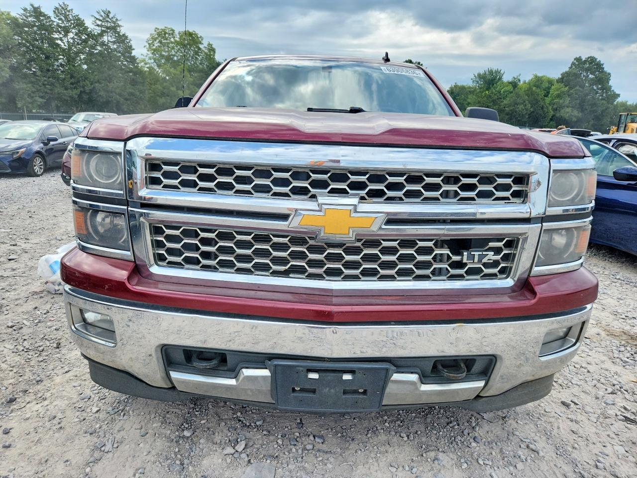 2014 Chevrolet Silverado K1500 Ltz Red vin: 3GCUKSEC7EG309087