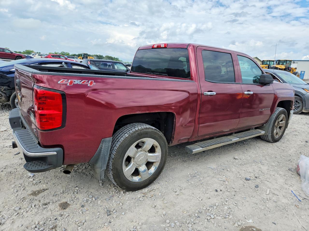 2014 Chevrolet Silverado K1500 Ltz Red vin: 3GCUKSEC7EG309087