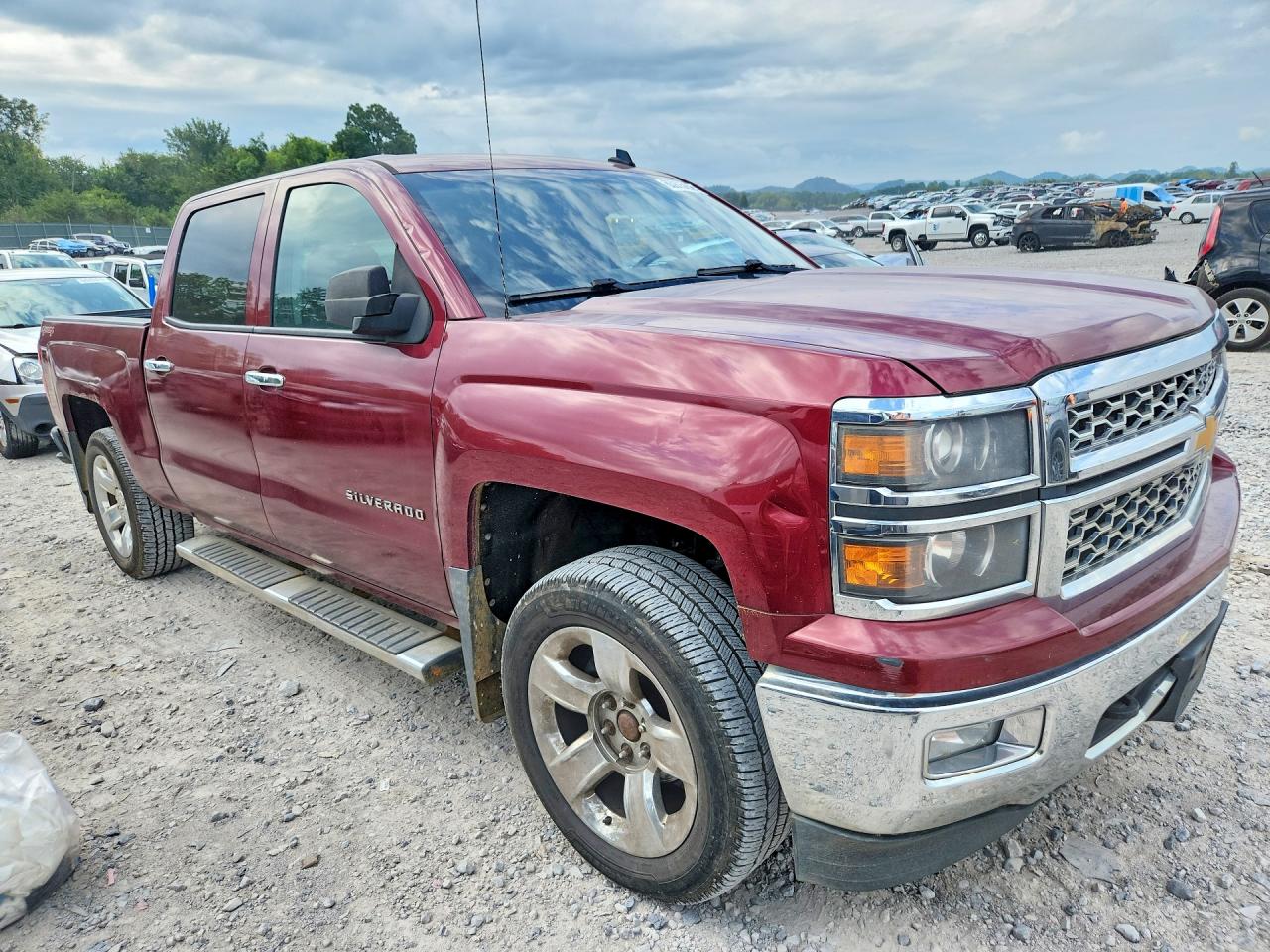 2014 Chevrolet Silverado K1500 Ltz Red vin: 3GCUKSEC7EG309087