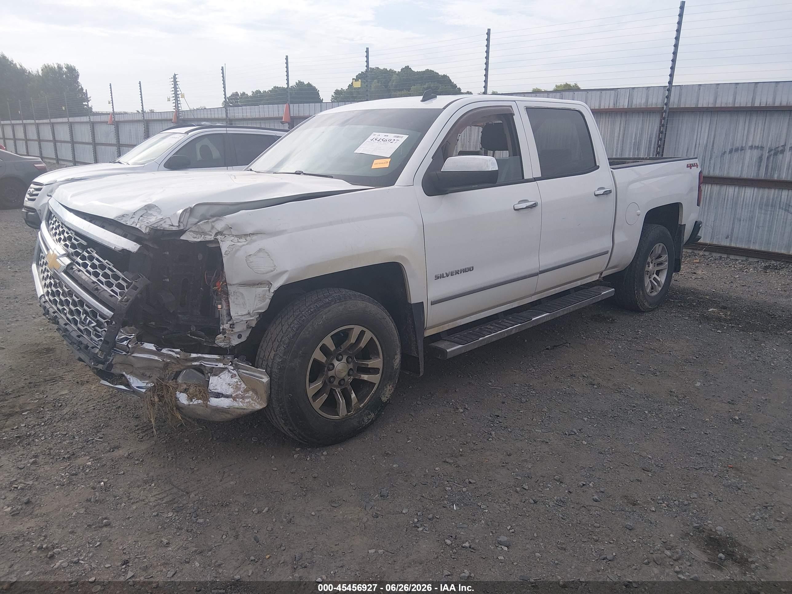 2014 Chevrolet Silverado 1500 Ltz White vin: 3GCUKSEC7EG320140