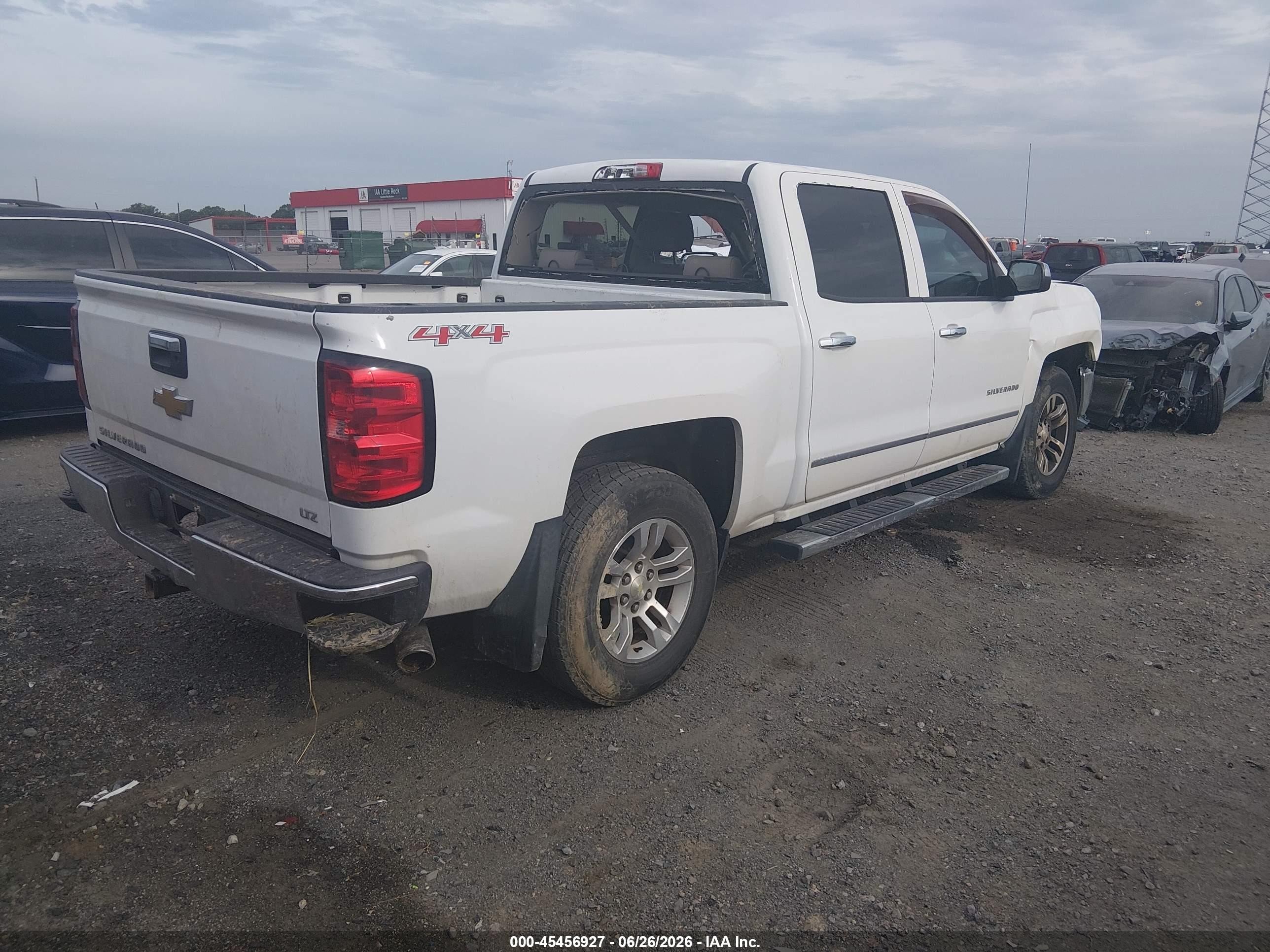 2014 Chevrolet Silverado 1500 Ltz White vin: 3GCUKSEC7EG320140