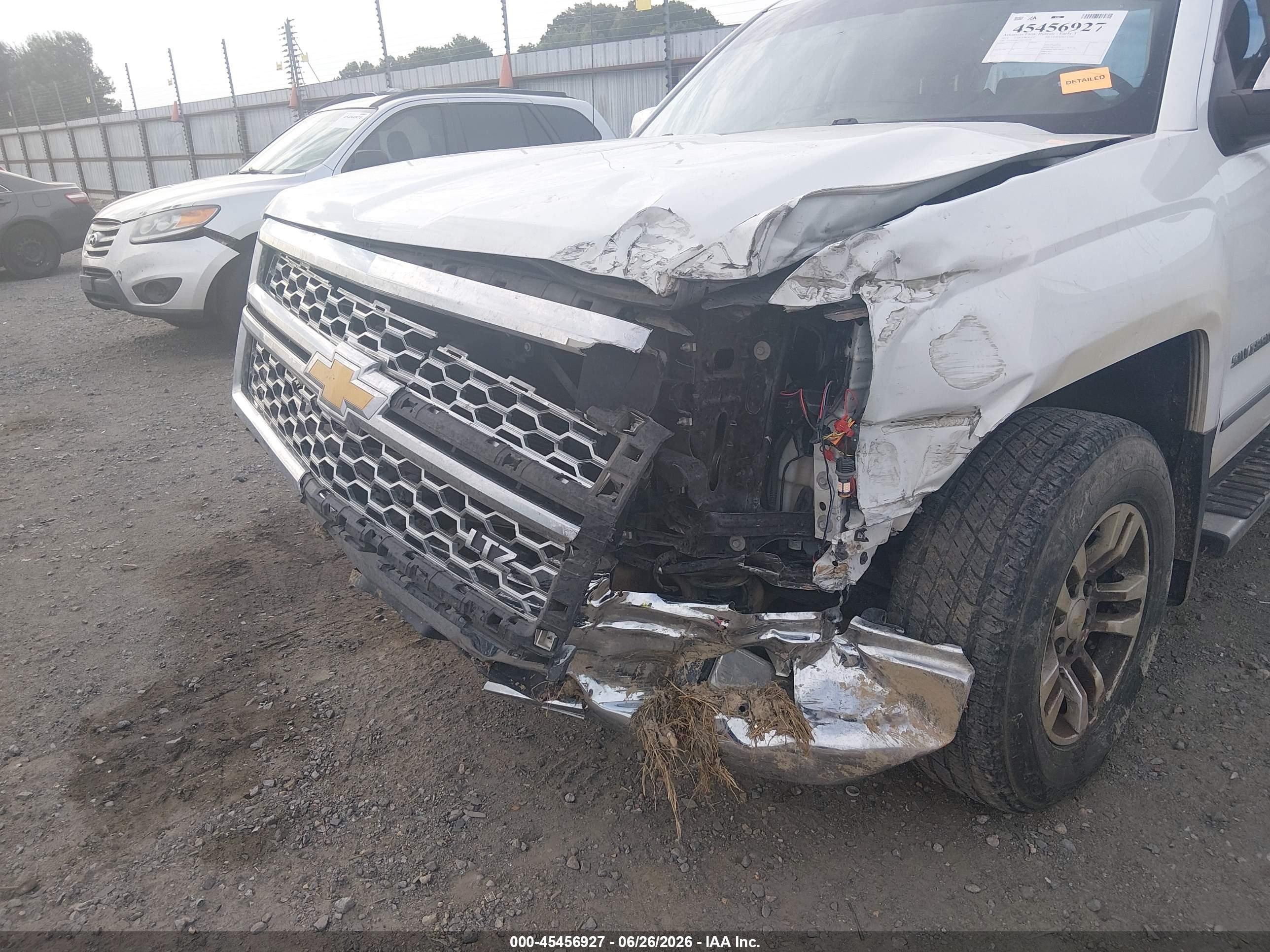2014 Chevrolet Silverado 1500 Ltz White vin: 3GCUKSEC7EG320140