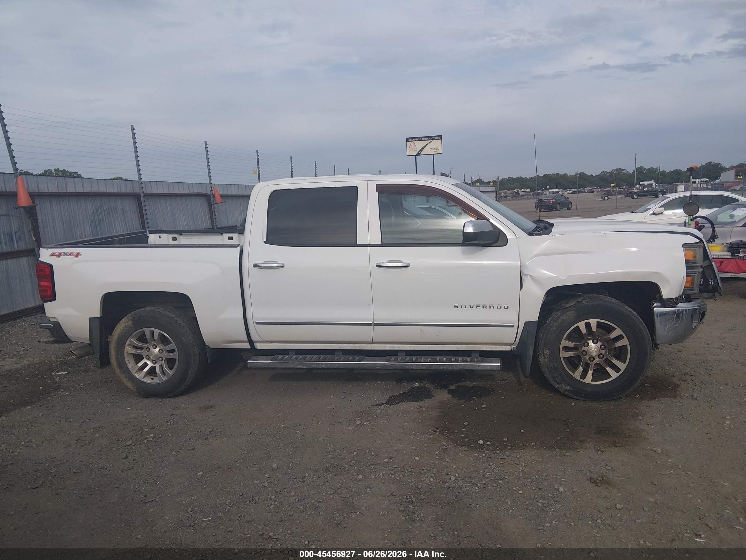 2014 Chevrolet Silverado 1500 Ltz White vin: 3GCUKSEC7EG320140