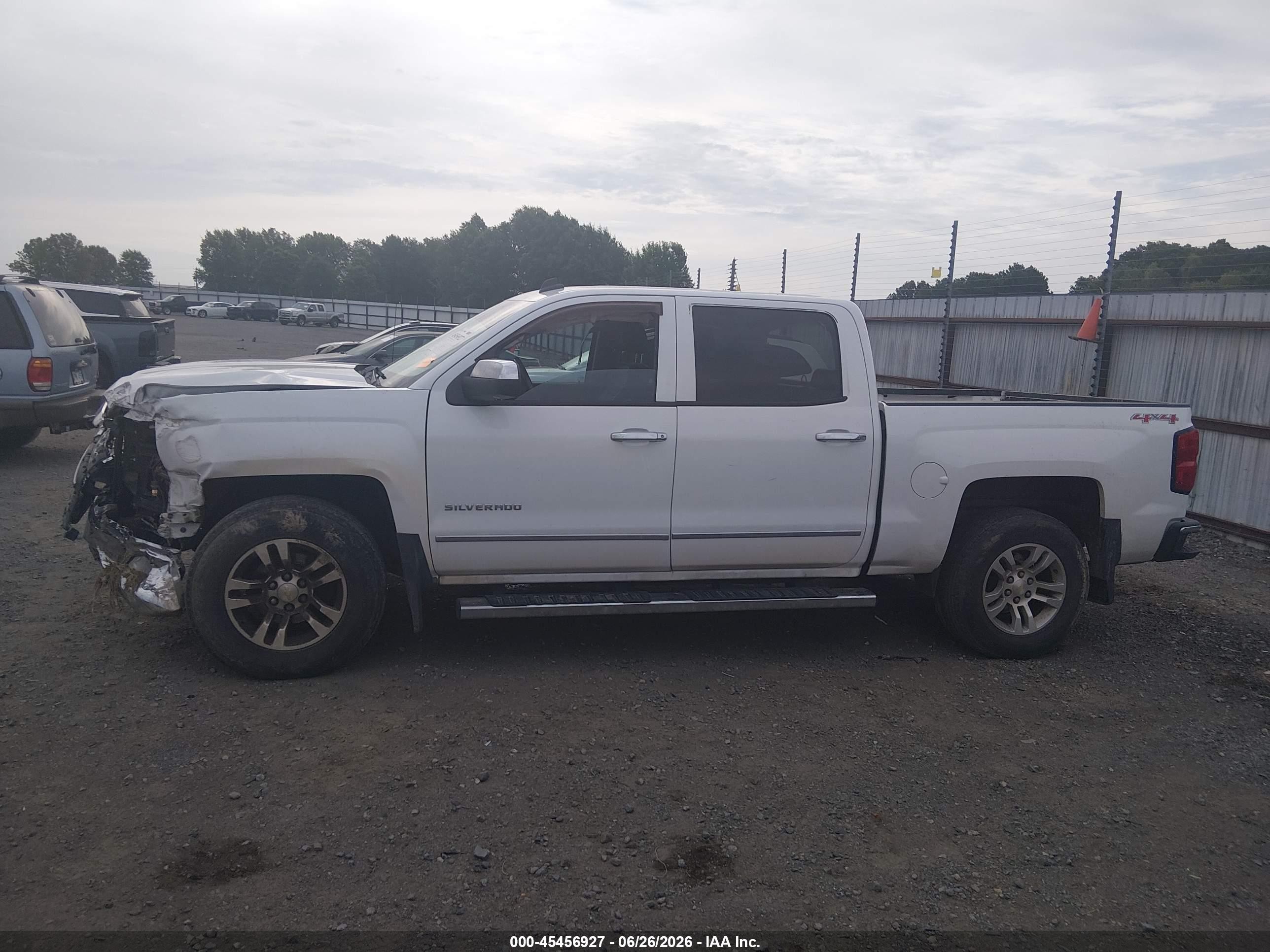 2014 Chevrolet Silverado 1500 Ltz White vin: 3GCUKSEC7EG320140