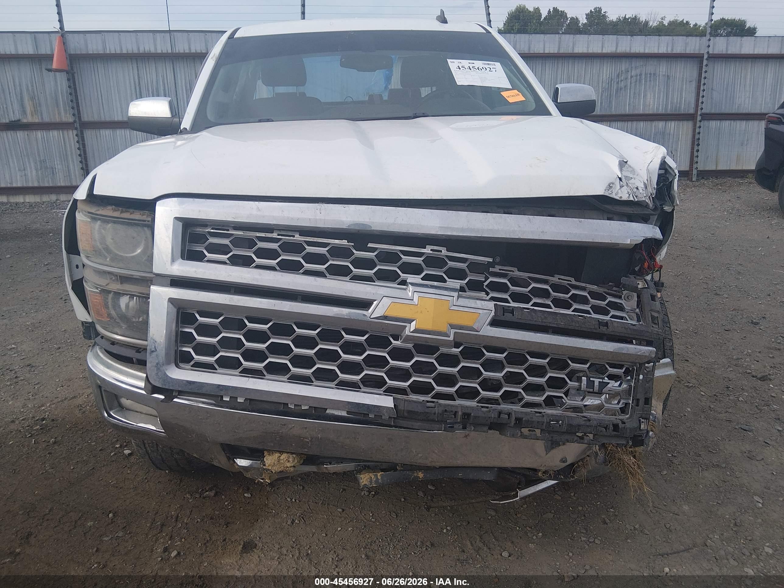 2014 Chevrolet Silverado 1500 Ltz White vin: 3GCUKSEC7EG320140