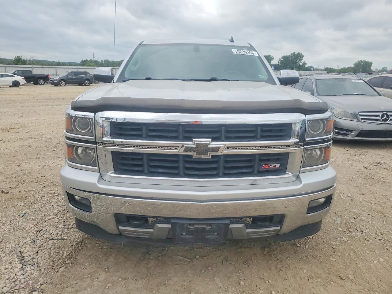 2014 Chevrolet Silverado K1500 Ltz Silver vin: 3GCUKSEC7EG335155