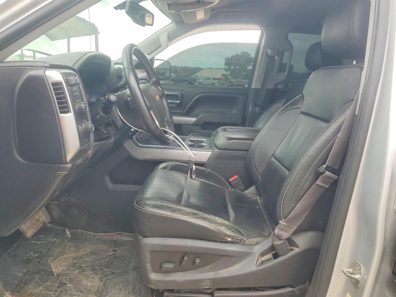 2014 Chevrolet Silverado K1500 Ltz Silver vin: 3GCUKSEC7EG335155