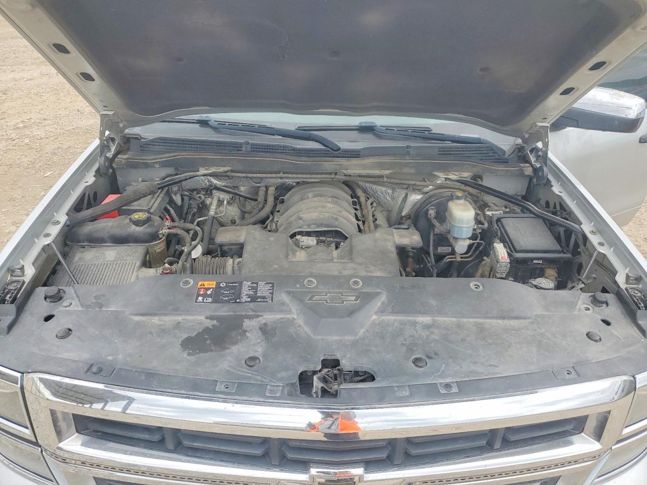2014 Chevrolet Silverado K1500 Ltz Silver vin: 3GCUKSEC7EG335155
