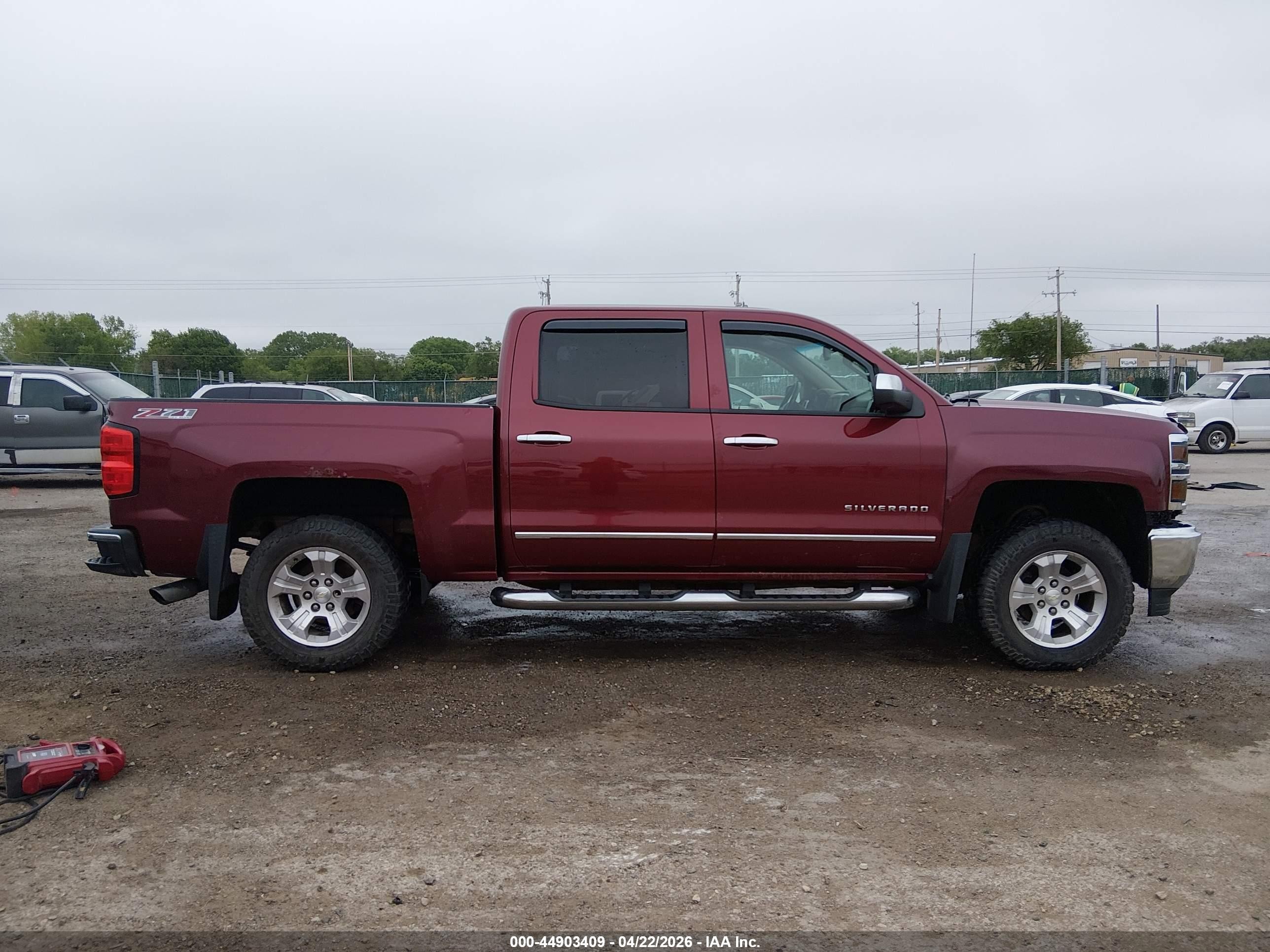 2014 Chevrolet Silverado 1500 2lz Темно-бордовый vin: 3GCUKSEC7EG351260