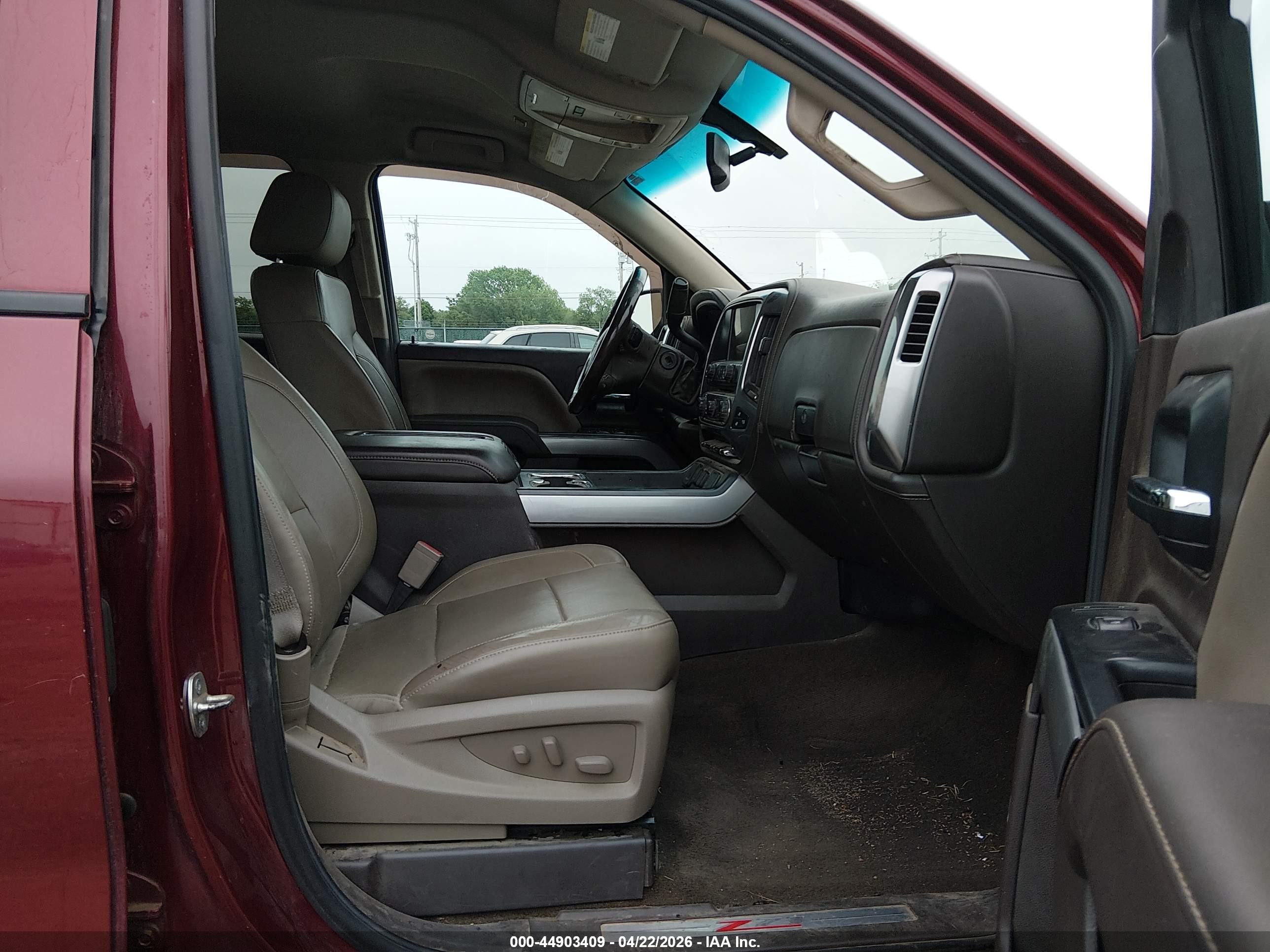 2014 Chevrolet Silverado 1500 2lz Темно-бордовый vin: 3GCUKSEC7EG351260