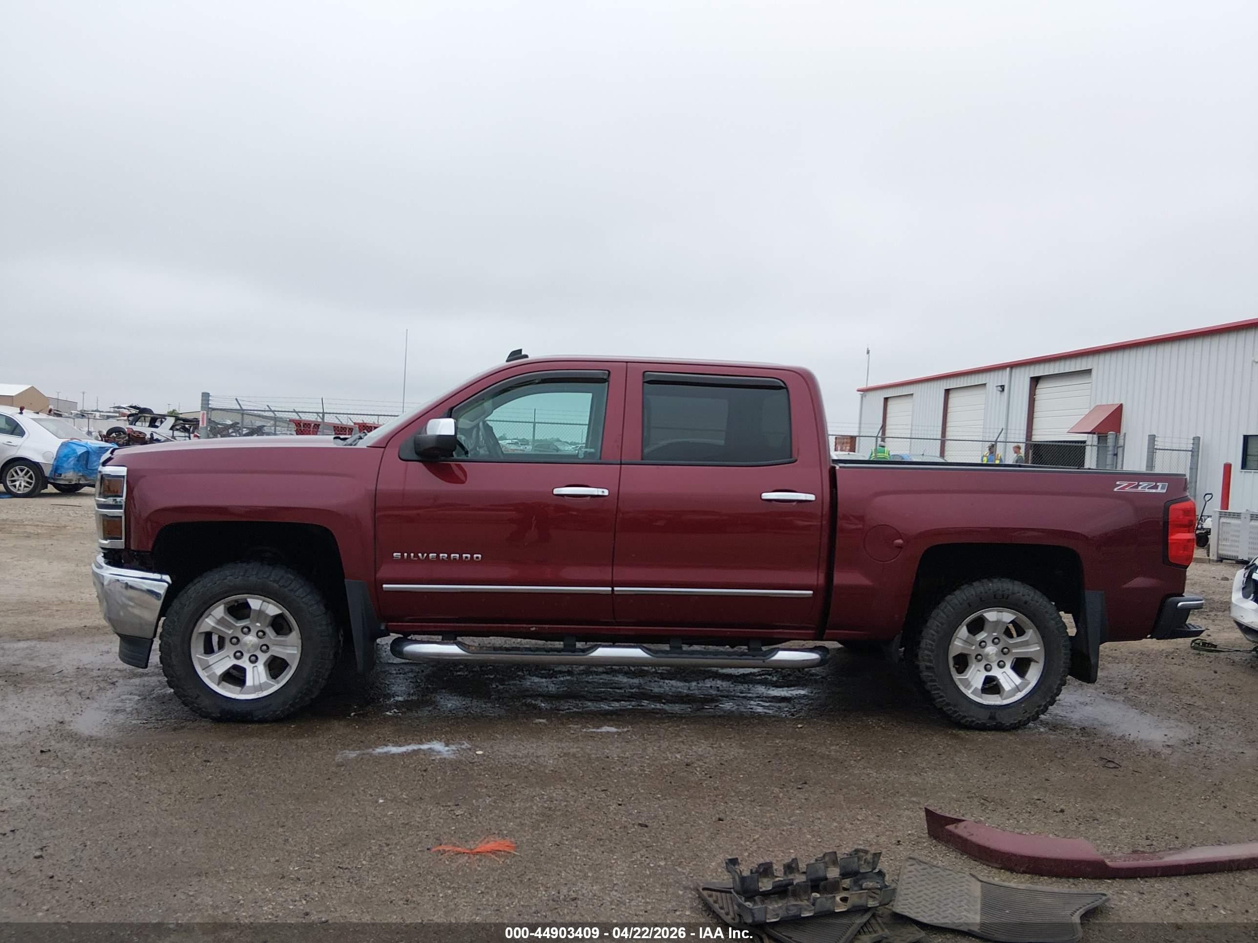 2014 Chevrolet Silverado 1500 2lz Темно-бордовый vin: 3GCUKSEC7EG351260