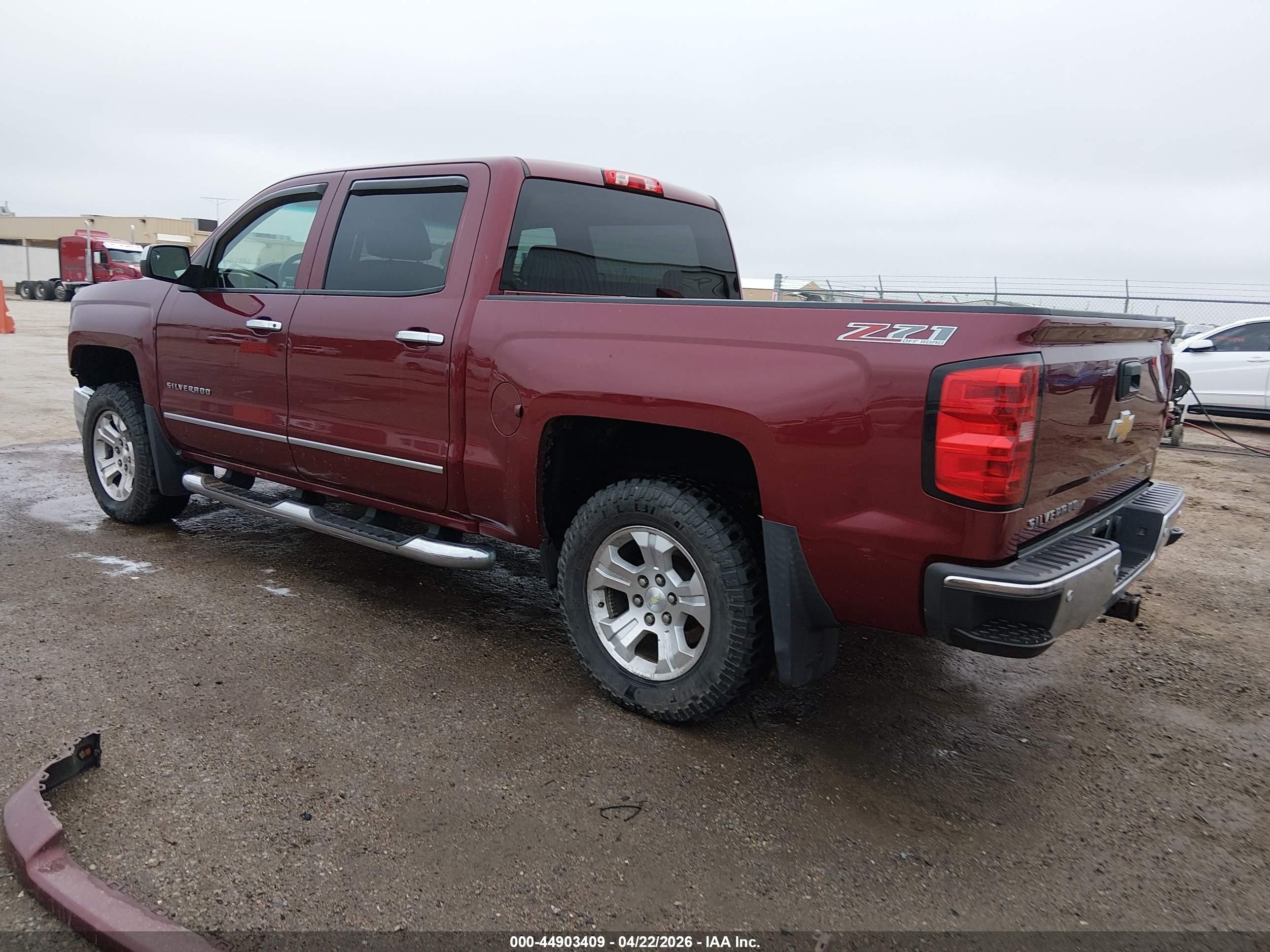 2014 Chevrolet Silverado 1500 2lz Темно-бордовый vin: 3GCUKSEC7EG351260