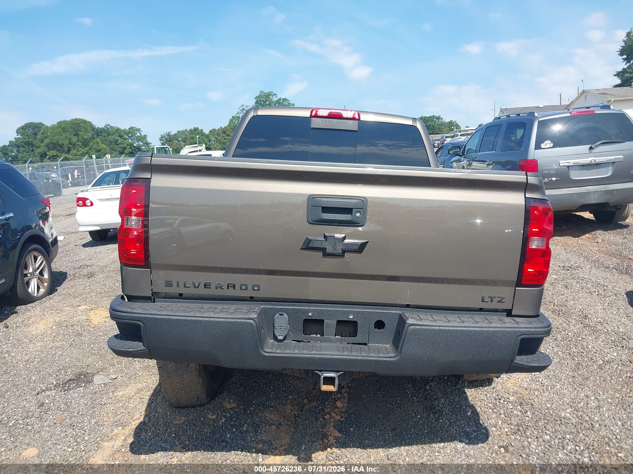 2014 Chevrolet Silverado 1500 Ltz Коричневый vin: 3GCUKSEC7EG375932