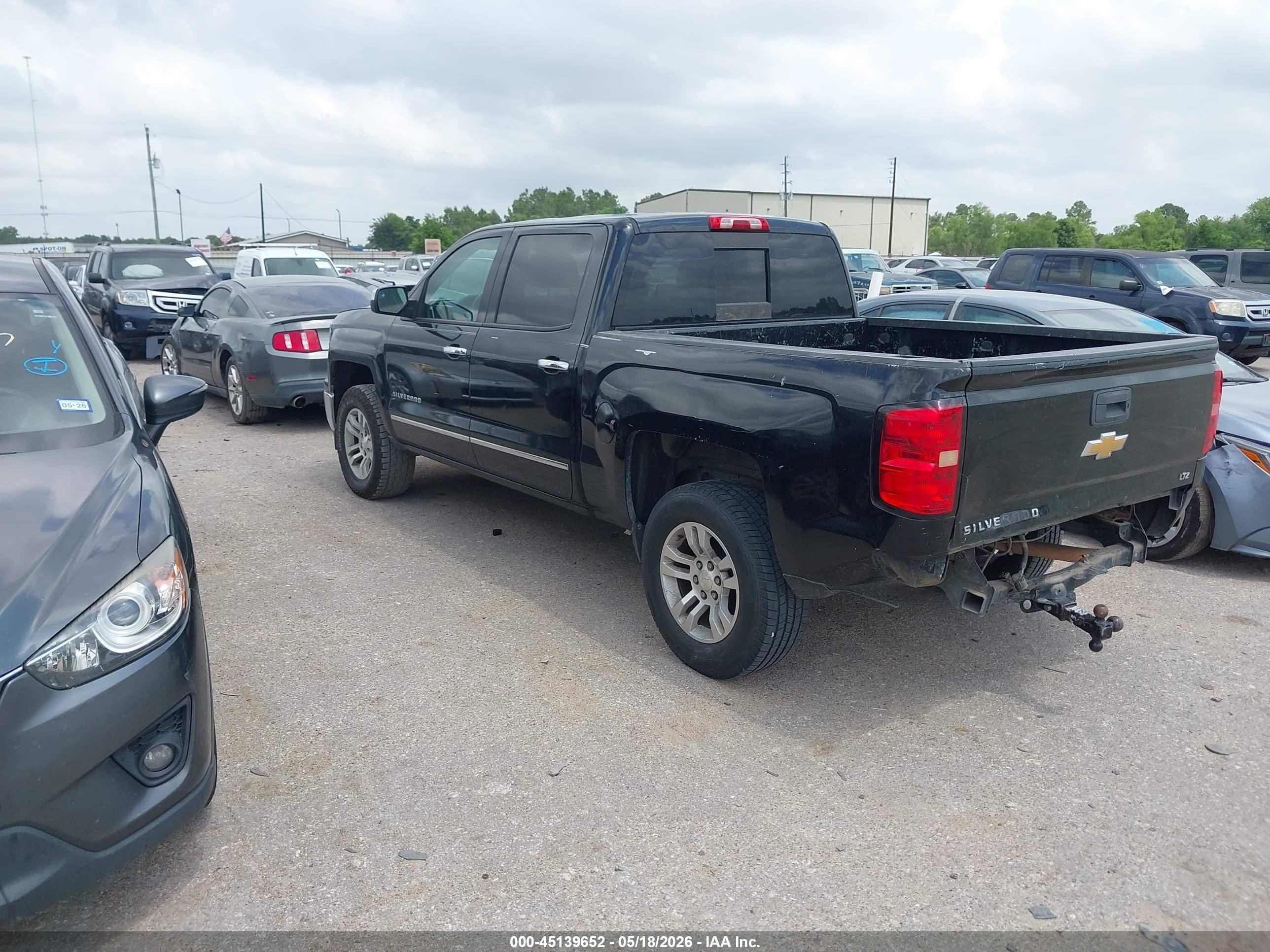 2014 Chevrolet Silverado 1500 1lz Black vin: 3GCUKSEC7EG398935