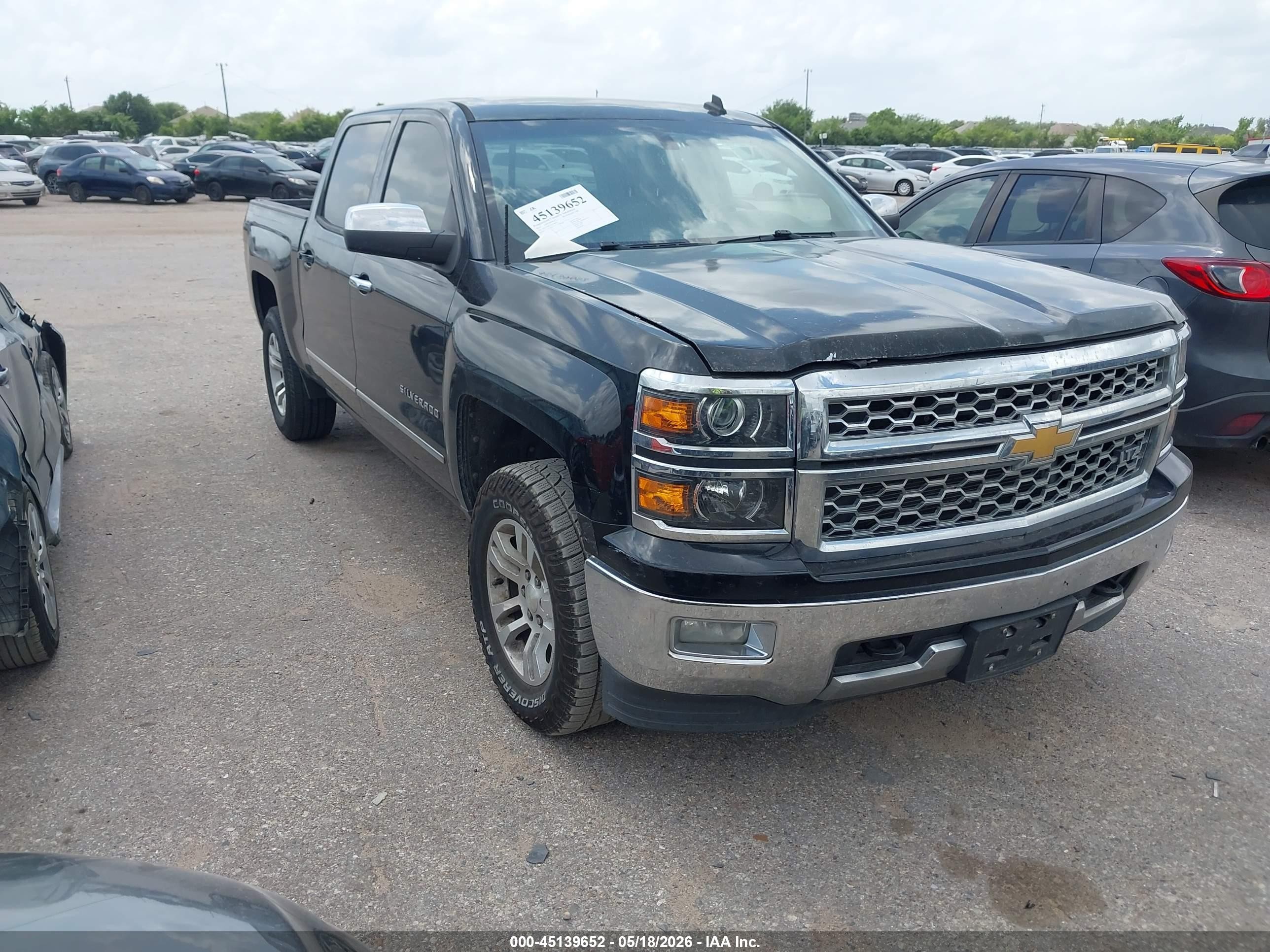 2014 Chevrolet Silverado 1500 1lz Black vin: 3GCUKSEC7EG398935