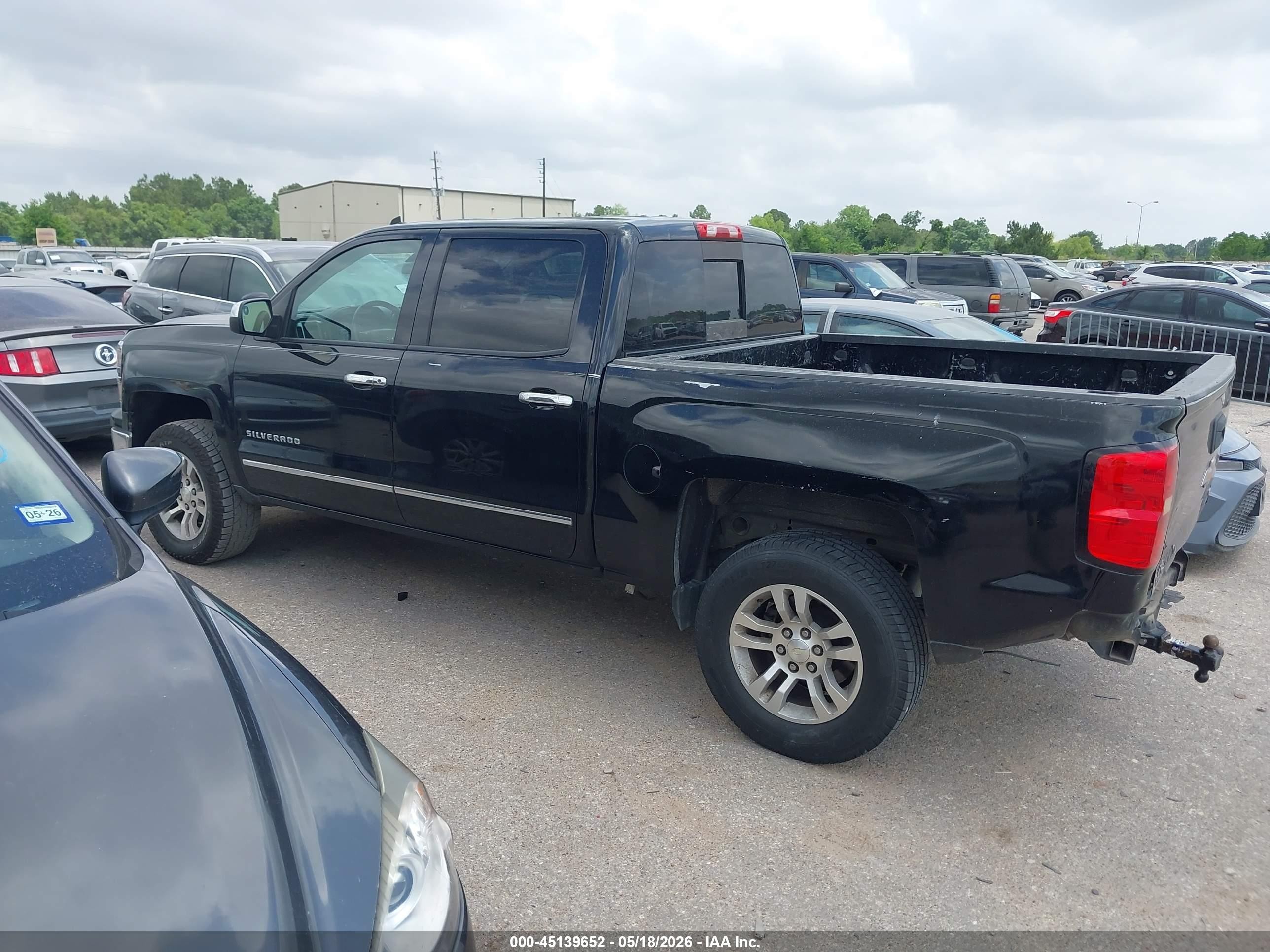 2014 Chevrolet Silverado 1500 1lz Black vin: 3GCUKSEC7EG398935