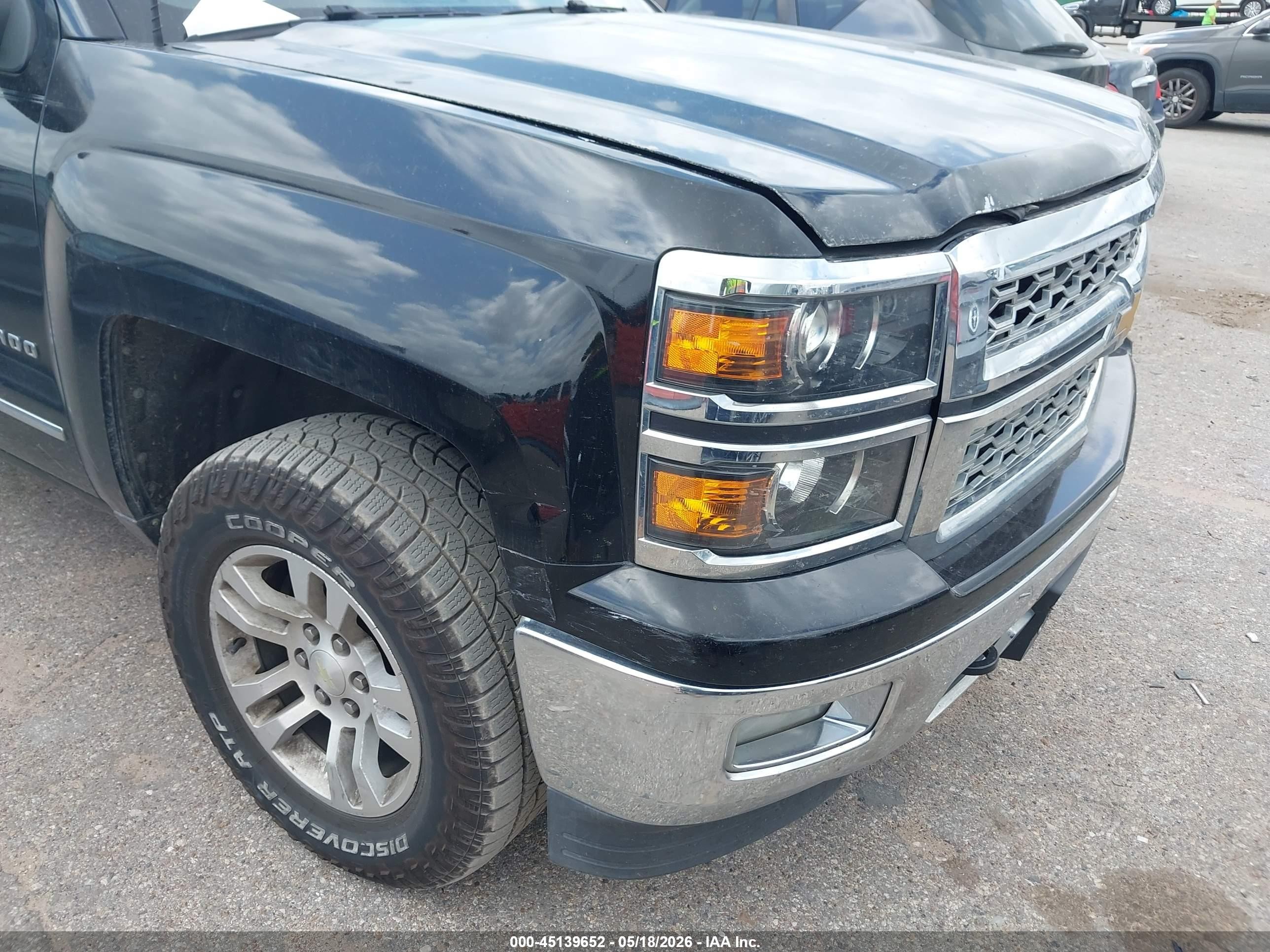 2014 Chevrolet Silverado 1500 1lz Black vin: 3GCUKSEC7EG398935