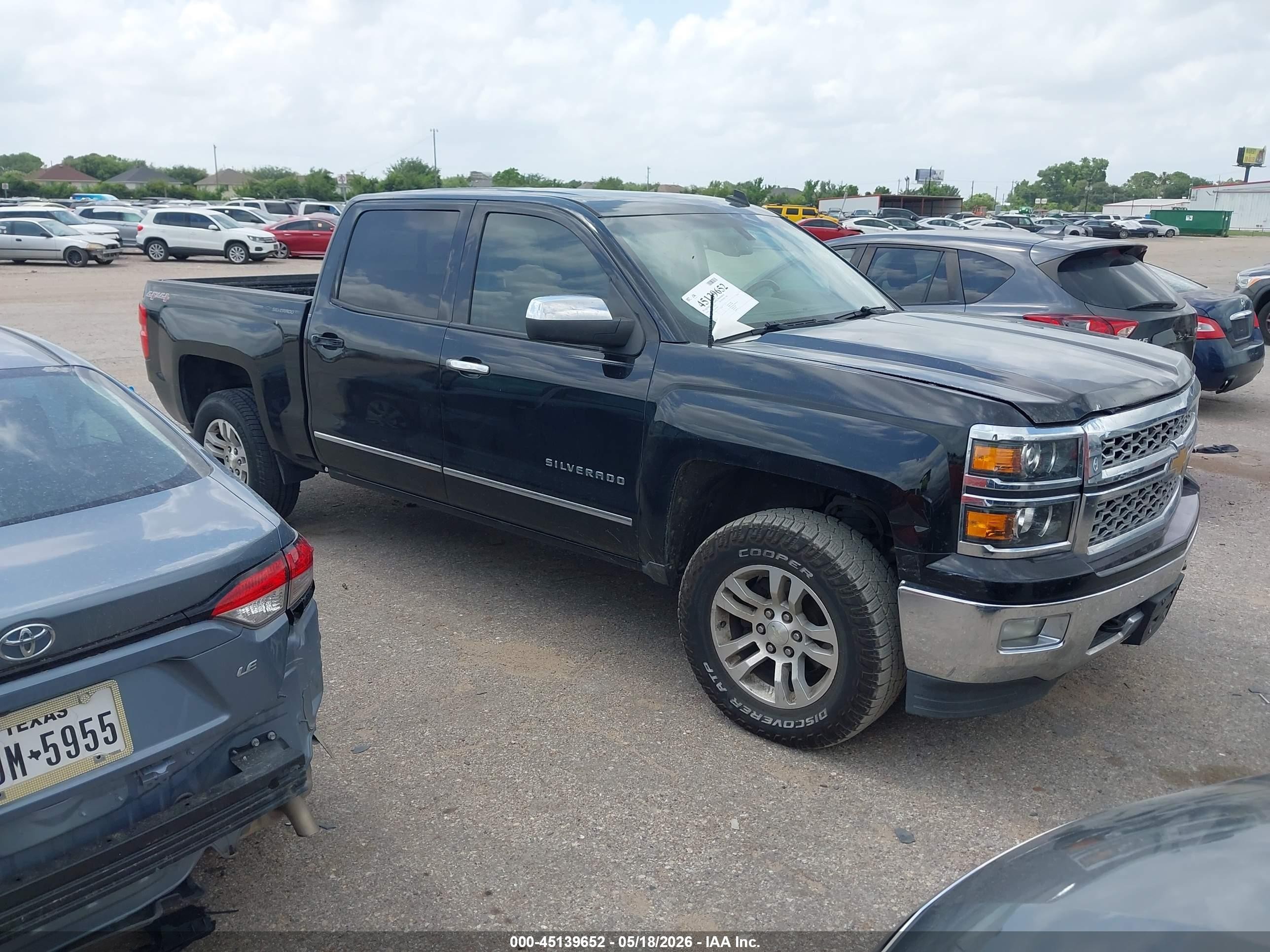 2014 Chevrolet Silverado 1500 1lz Black vin: 3GCUKSEC7EG398935
