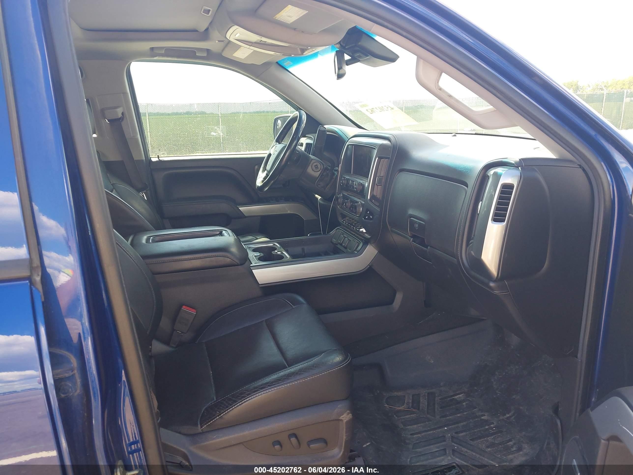 2014 Chevrolet Silverado 1500 2lz Blue vin: 3GCUKSEC7EG452427