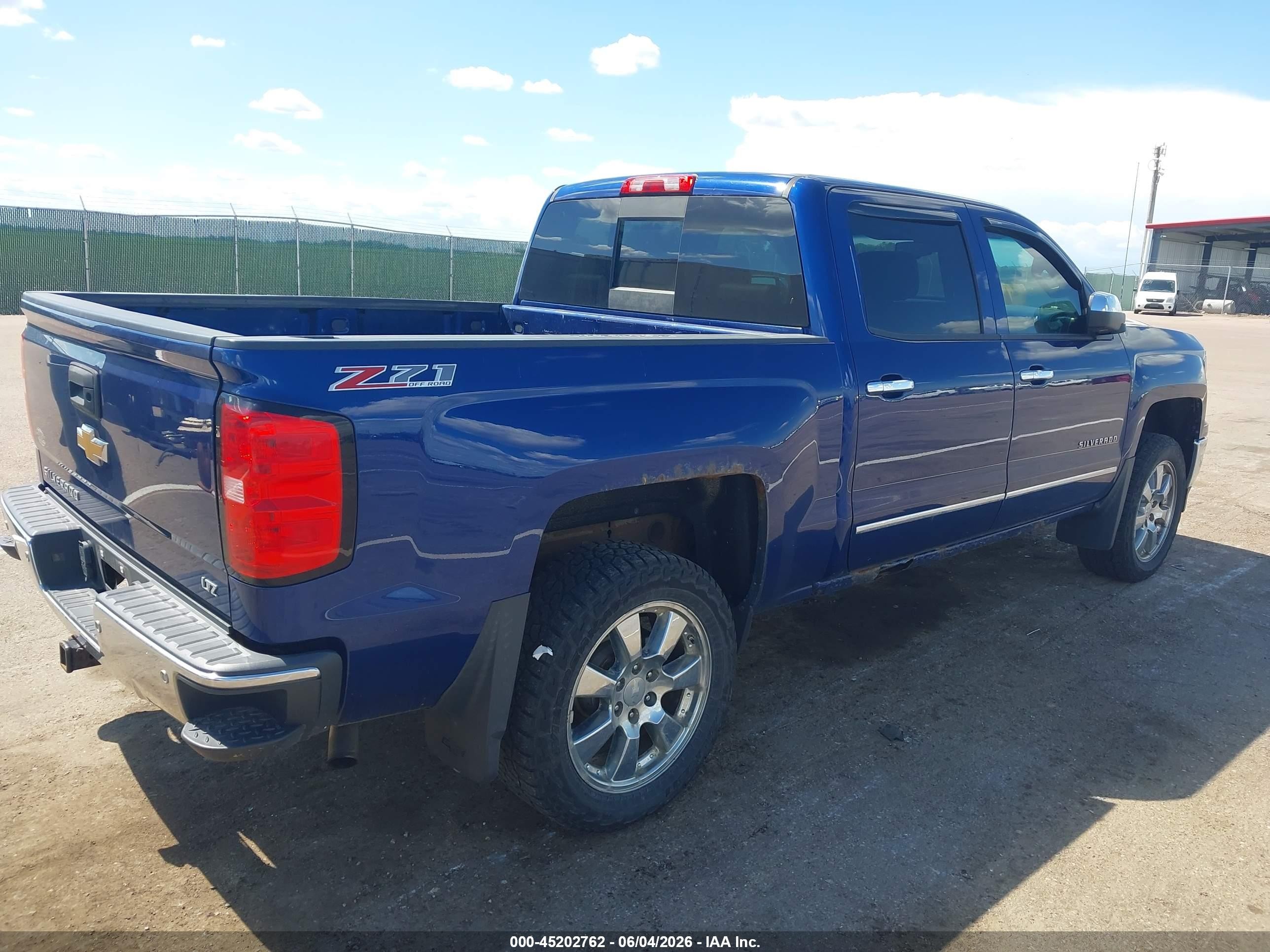 2014 Chevrolet Silverado 1500 2lz Blue vin: 3GCUKSEC7EG452427