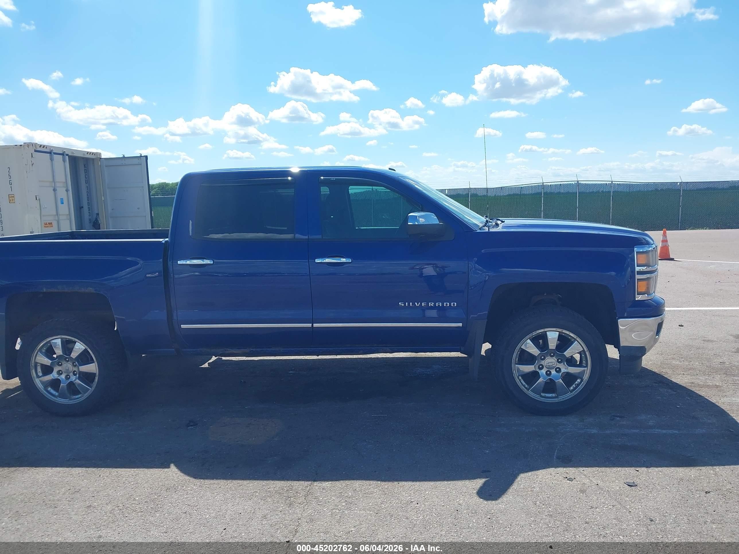 2014 Chevrolet Silverado 1500 2lz Blue vin: 3GCUKSEC7EG452427
