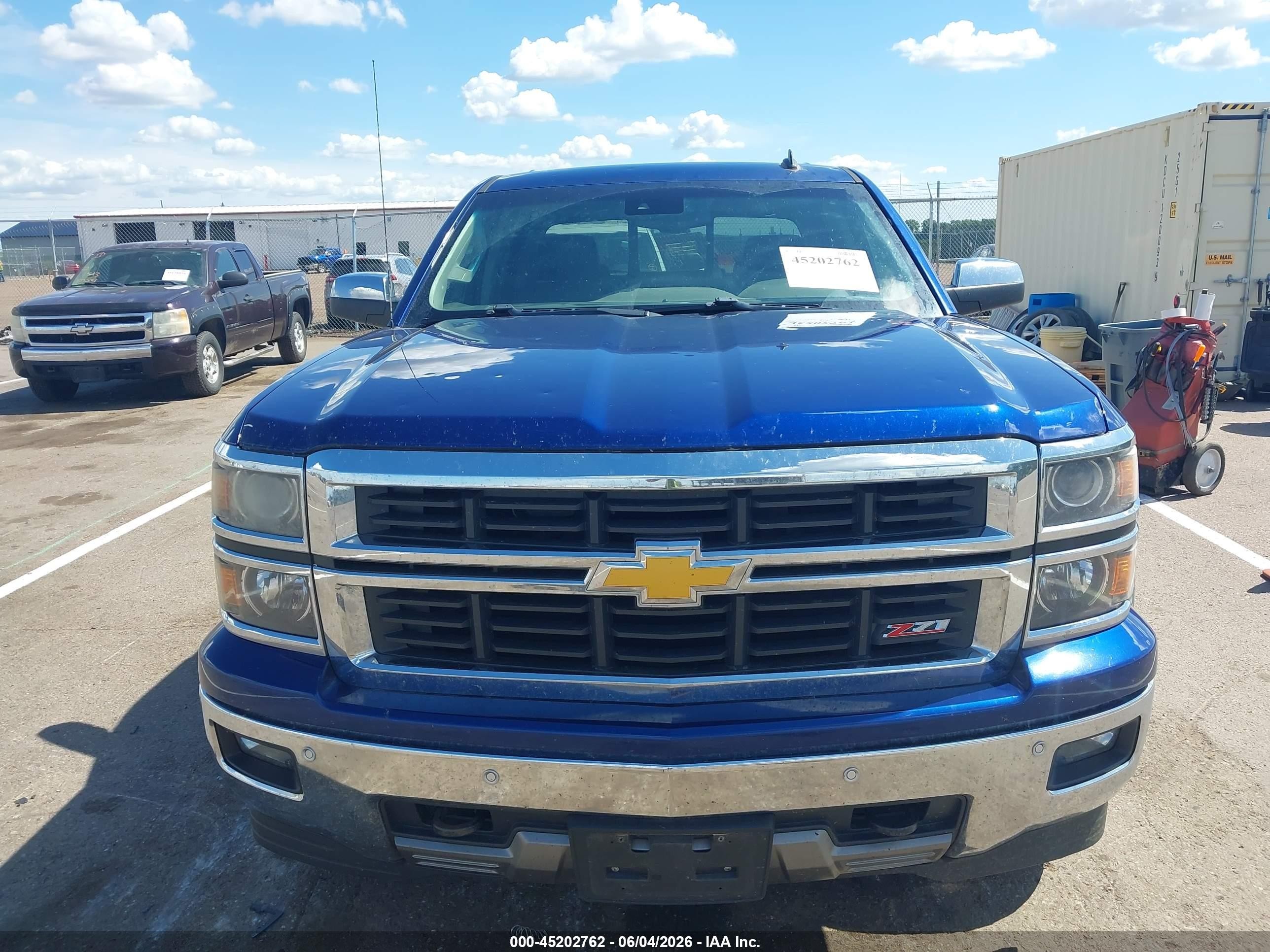 2014 Chevrolet Silverado 1500 2lz Blue vin: 3GCUKSEC7EG452427