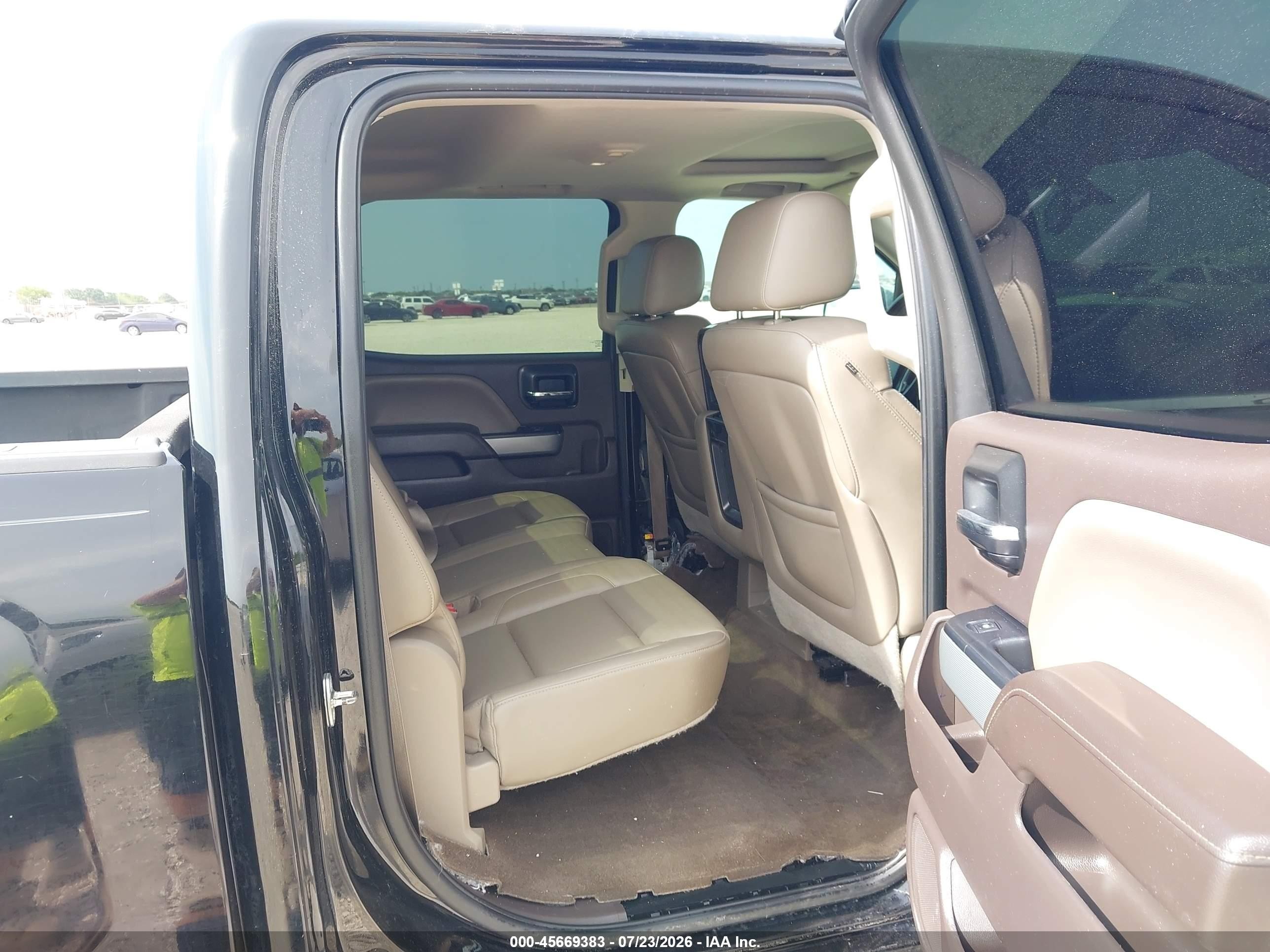 2015 Chevrolet Silverado 1500 Ltz Black vin: 3GCUKSEC7FG121462