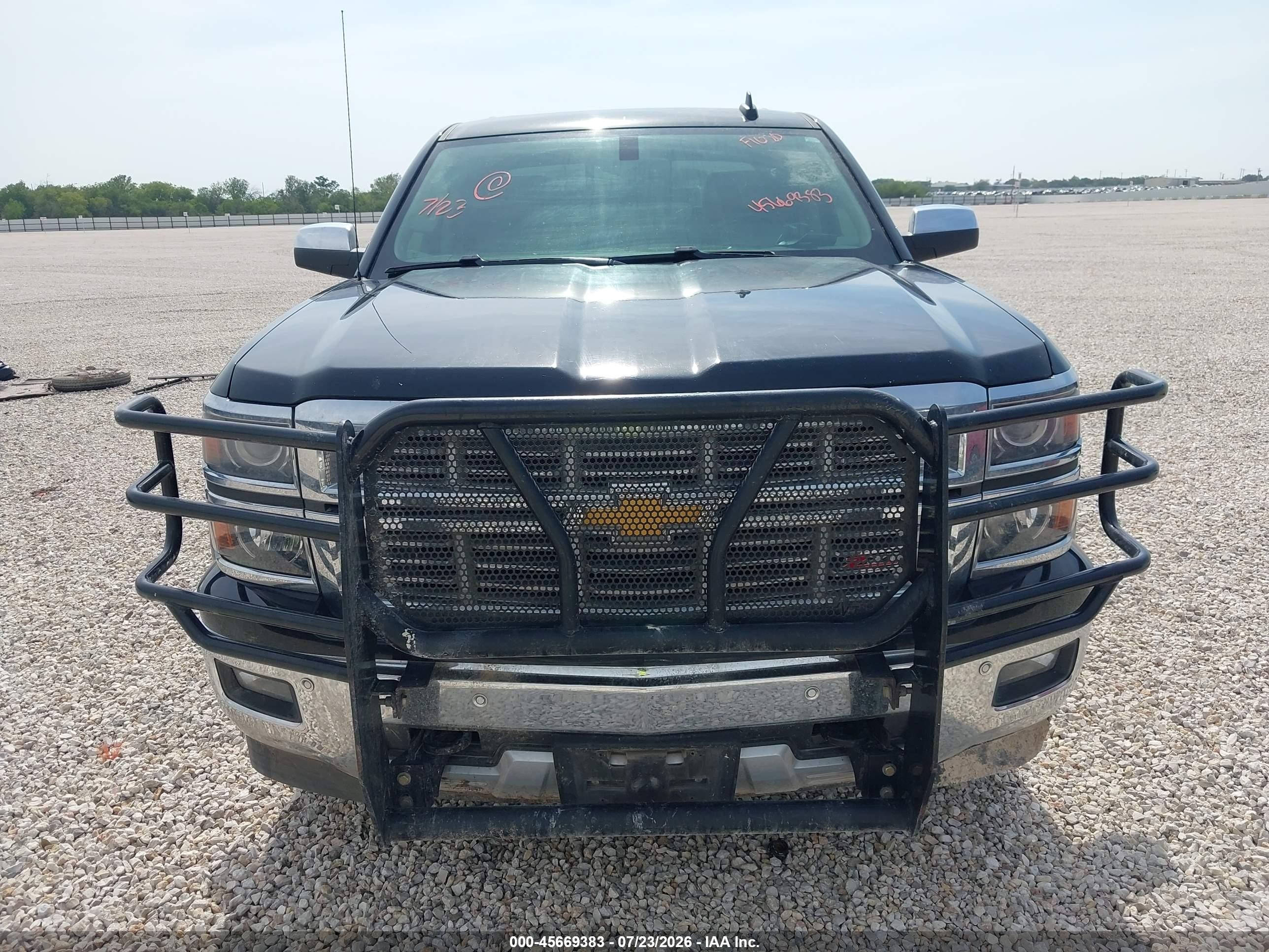 2015 Chevrolet Silverado 1500 Ltz Black vin: 3GCUKSEC7FG121462