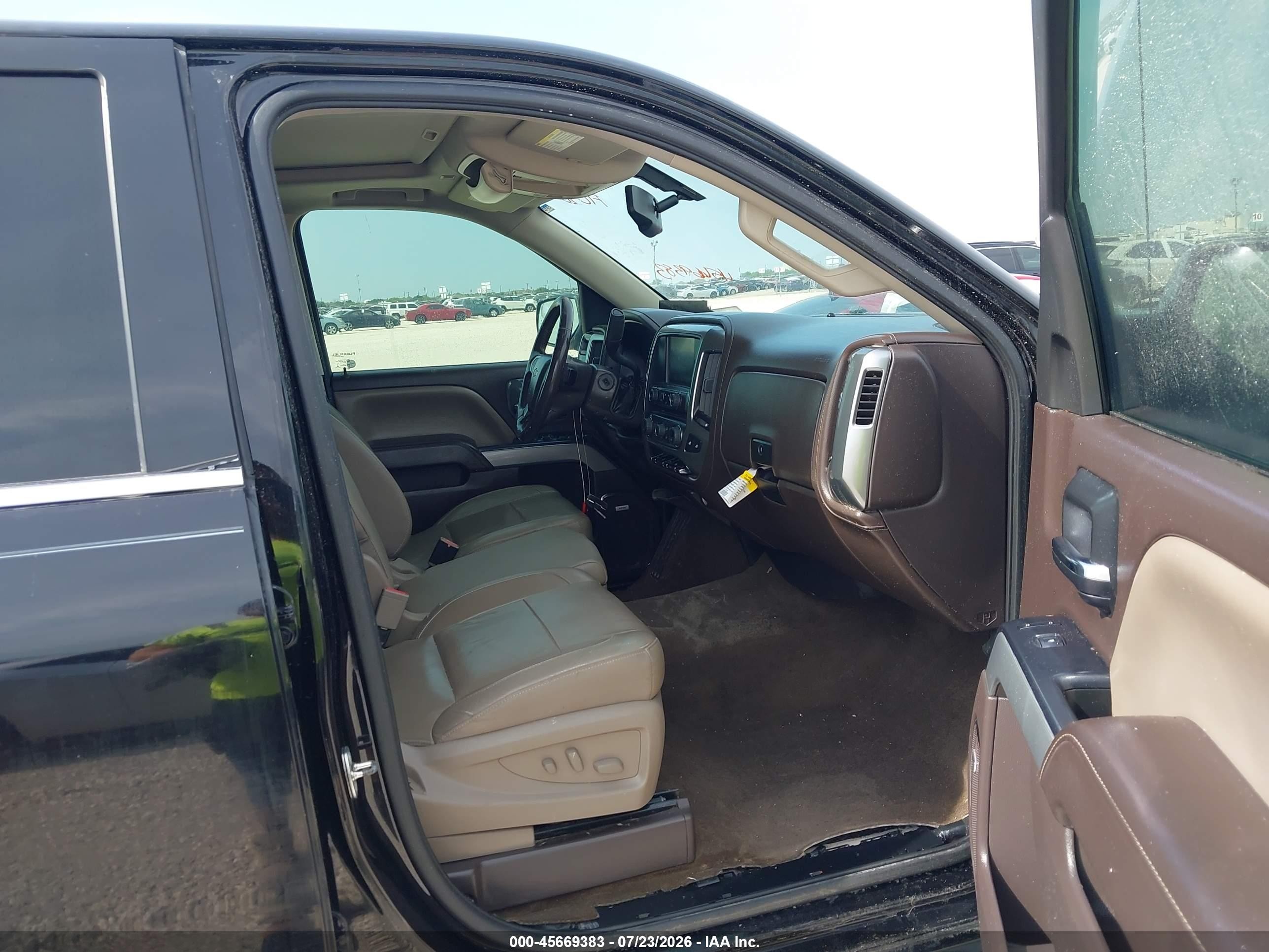 2015 Chevrolet Silverado 1500 Ltz Black vin: 3GCUKSEC7FG121462
