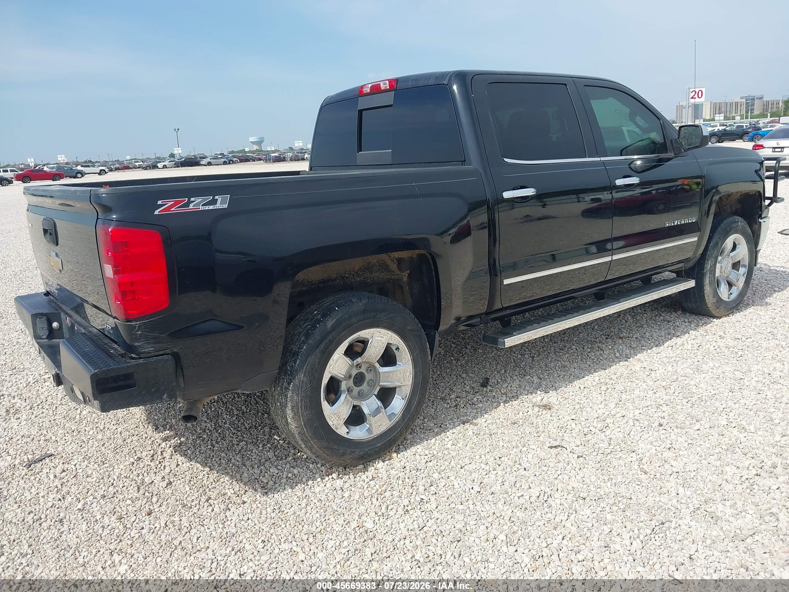2015 Chevrolet Silverado 1500 Ltz Black vin: 3GCUKSEC7FG121462