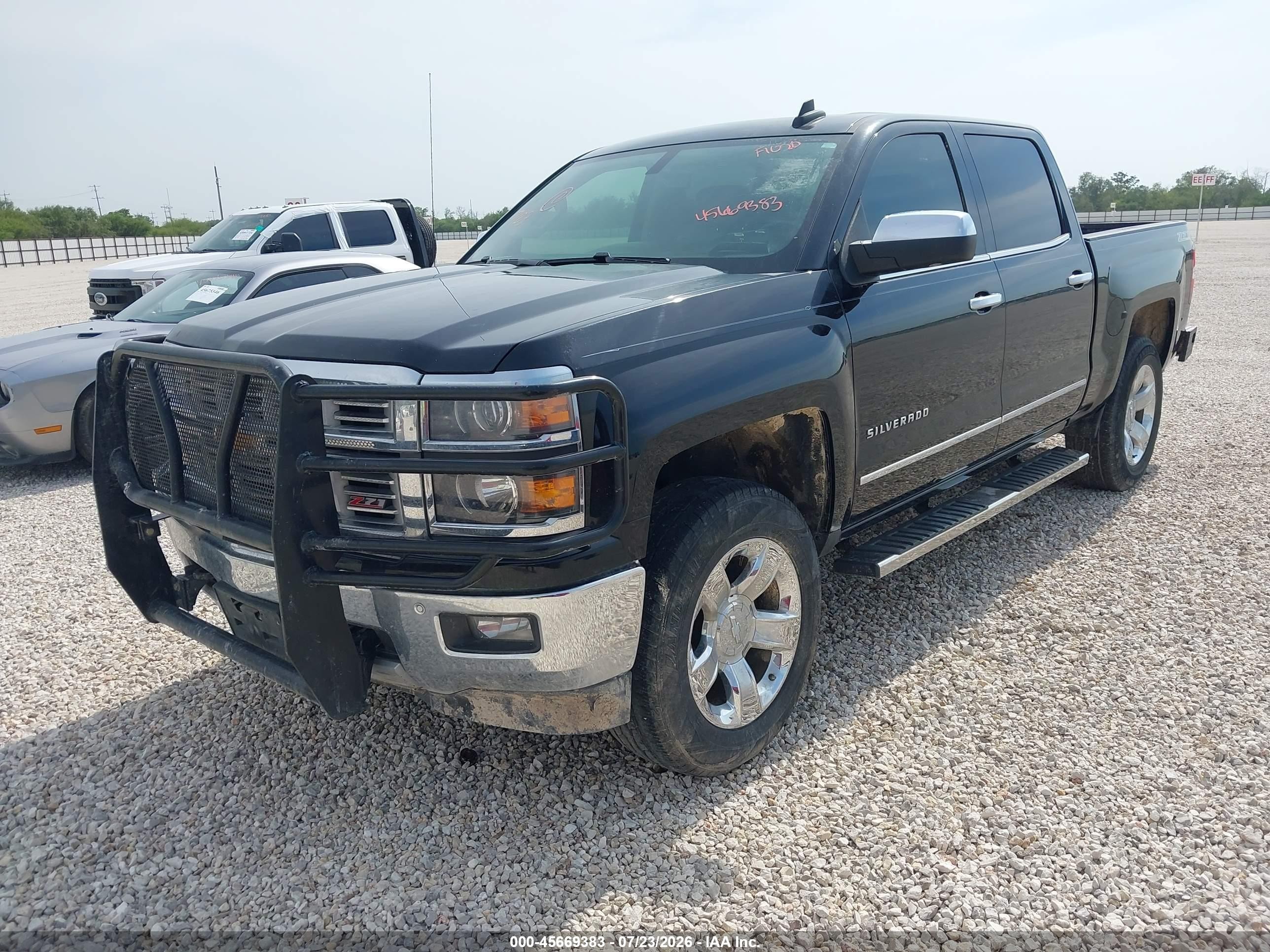 2015 Chevrolet Silverado 1500 Ltz Black vin: 3GCUKSEC7FG121462