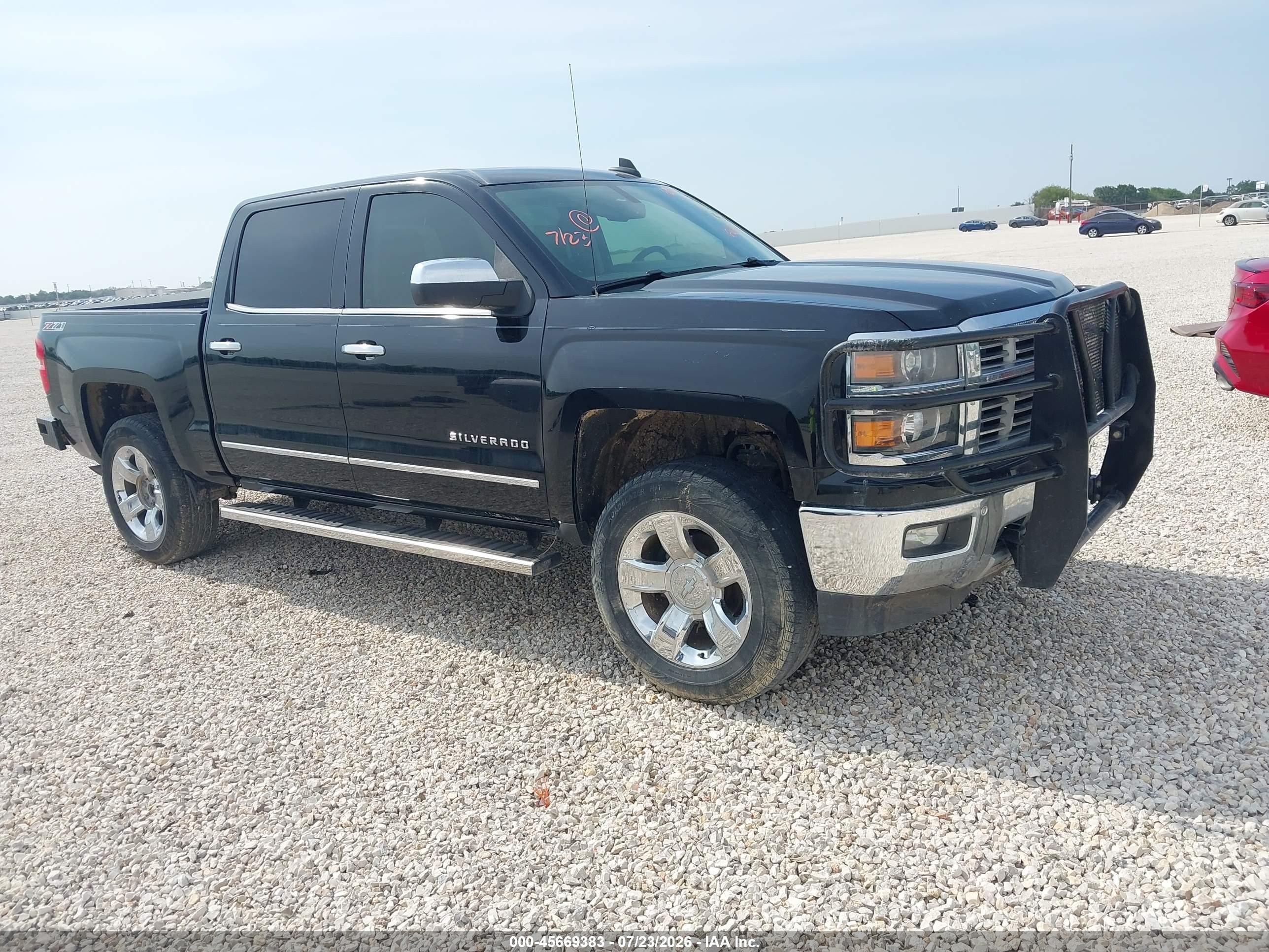 2015 Chevrolet Silverado 1500 Ltz Black vin: 3GCUKSEC7FG121462