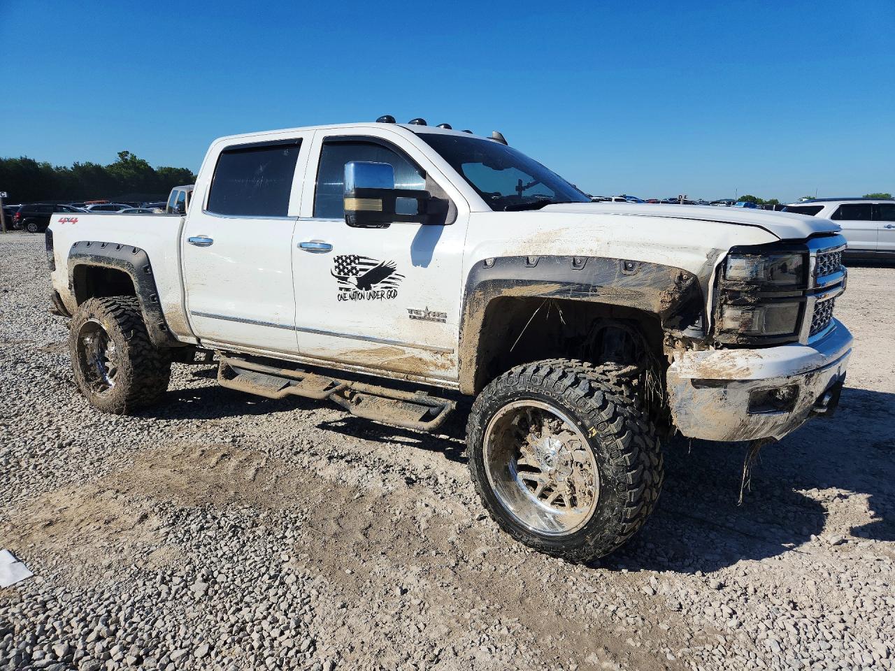 2015 Chevrolet Silverado K1500 Ltz White vin: 3GCUKSEC7FG285116