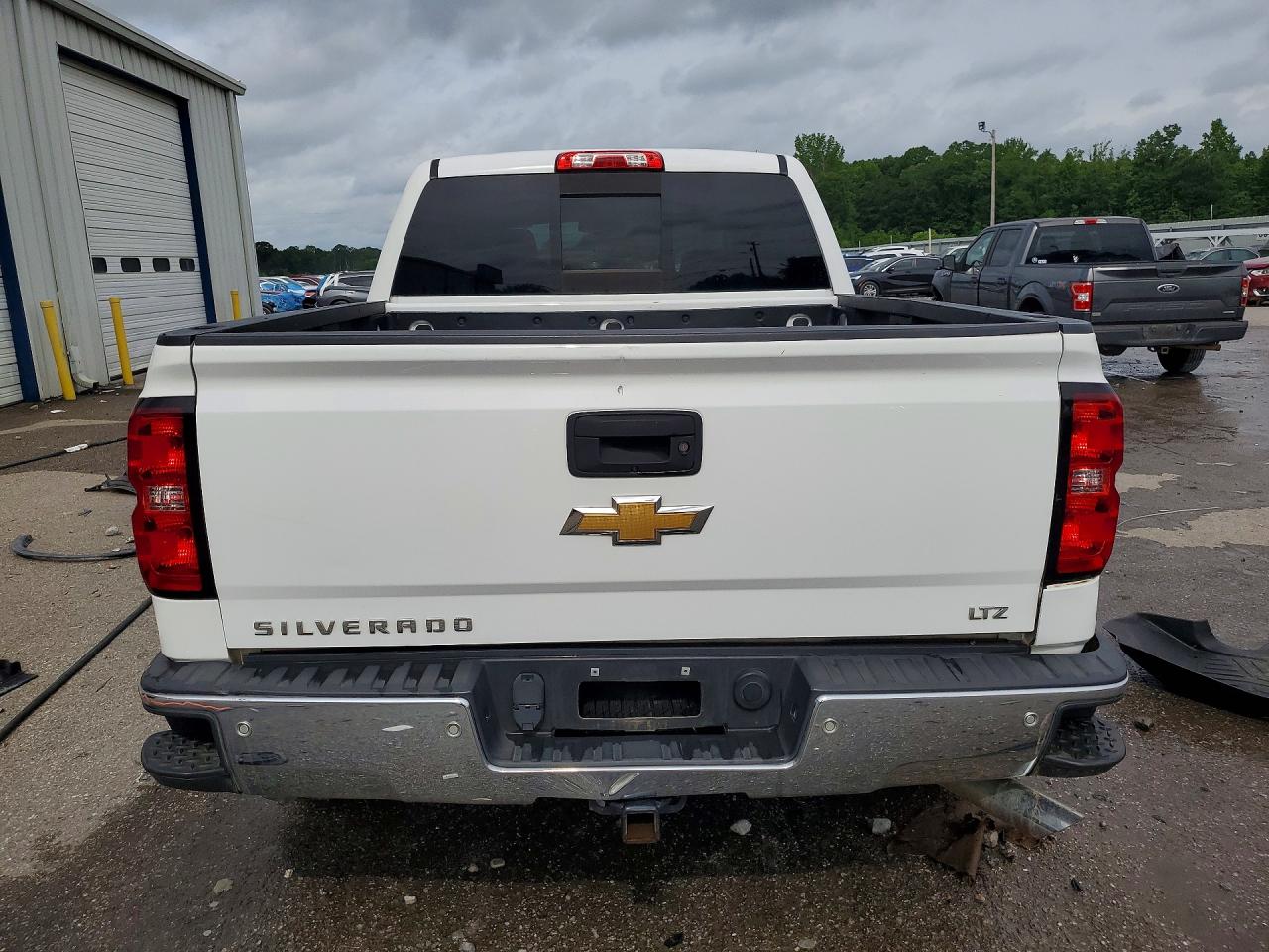 2015 Chevrolet Silverado K1500 Ltz White vin: 3GCUKSEC7FG393865