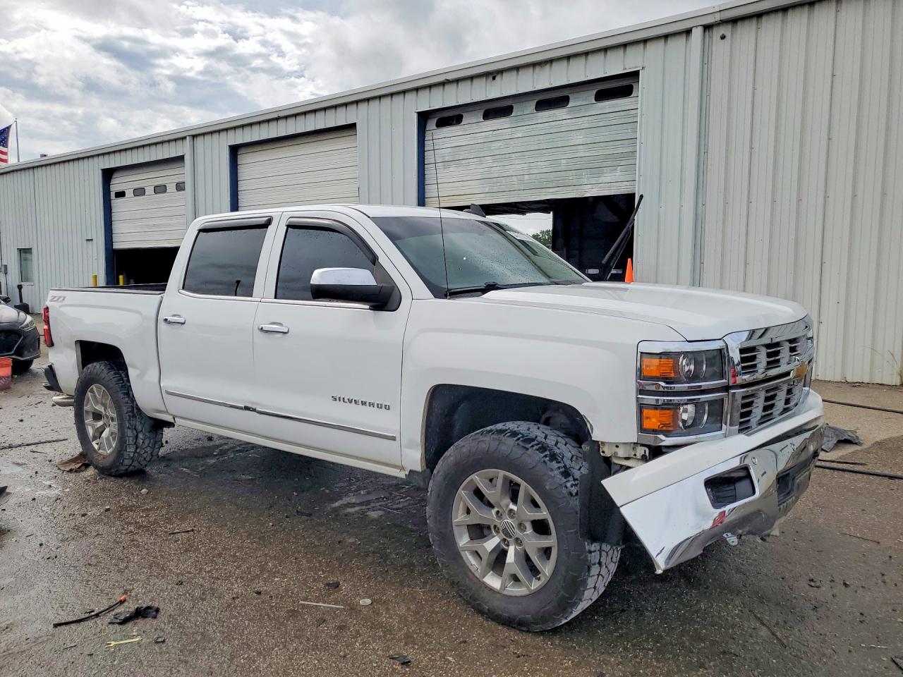 2015 Chevrolet Silverado K1500 Ltz White vin: 3GCUKSEC7FG393865