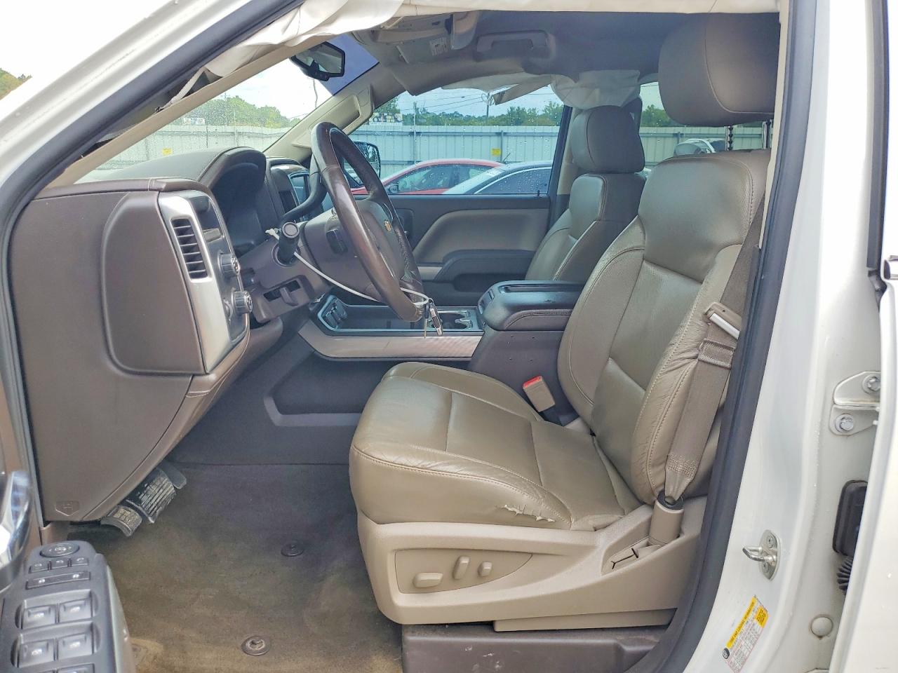 2015 Chevrolet Silverado K1500 Ltz White vin: 3GCUKSEC7FG393865