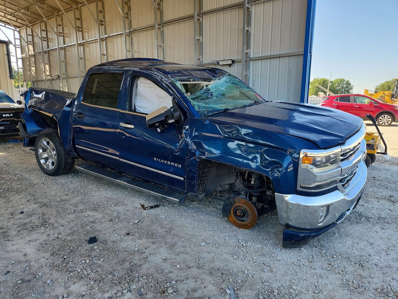 2017 Chevrolet Silverado K1500 Ltz Blue vin: 3GCUKSEC7HG410697