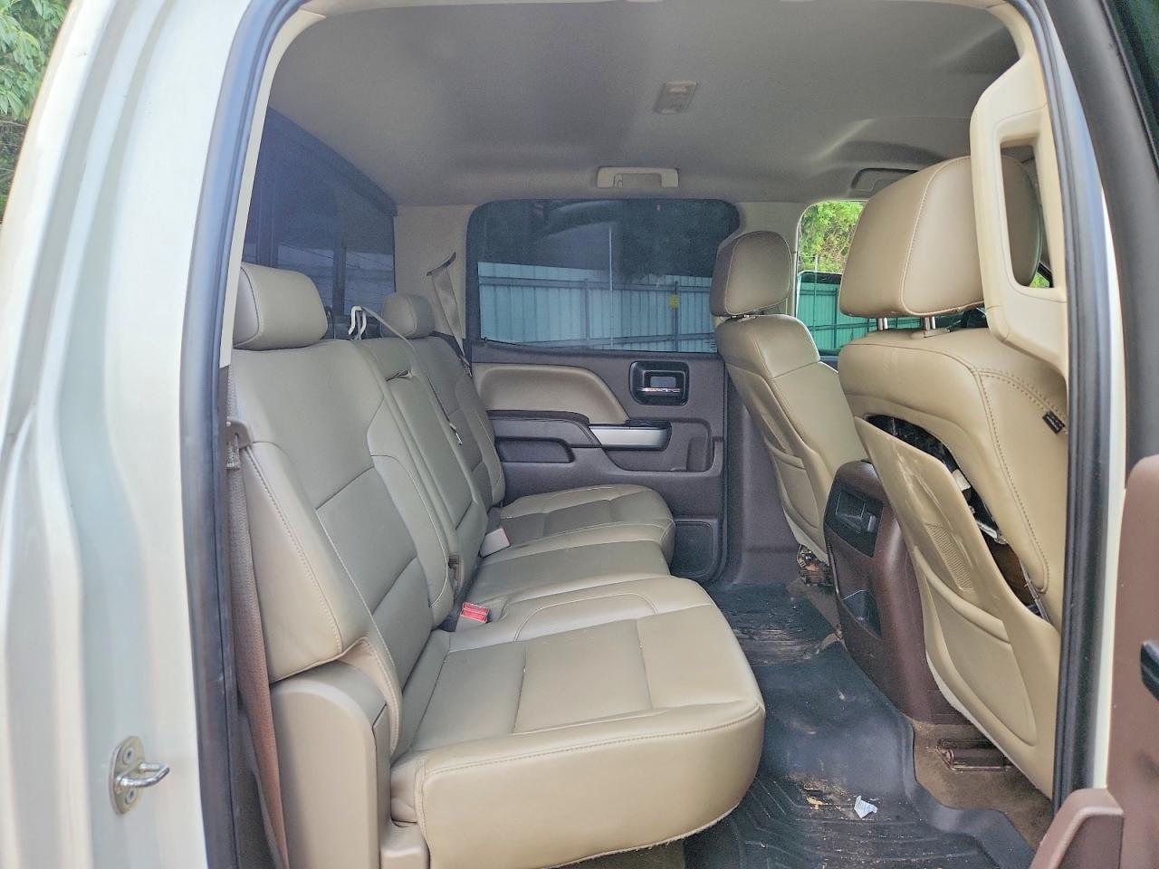 2014 Chevrolet Silverado K1500 Ltz White vin: 3GCUKSEC8EG151083