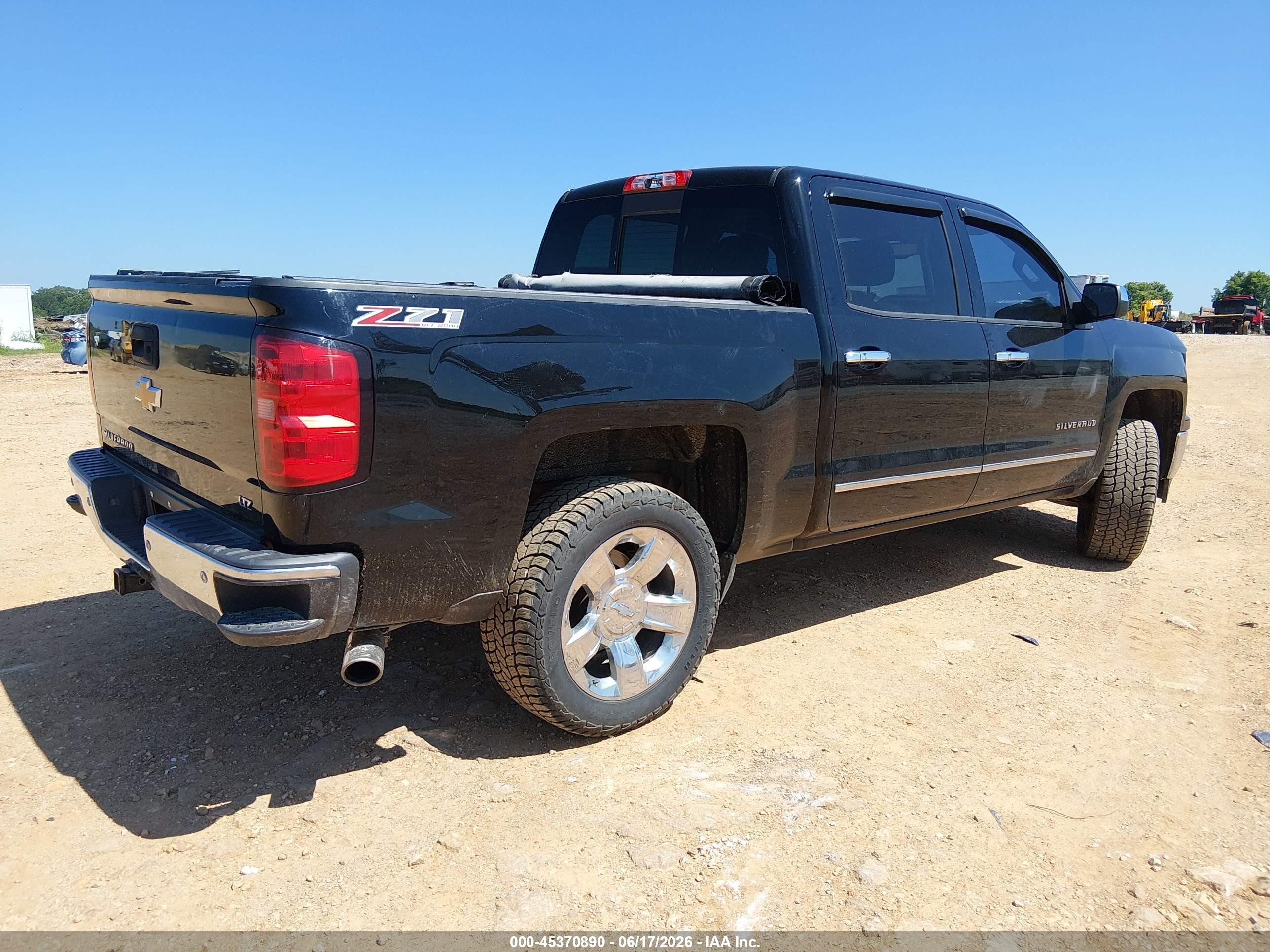 2014 Chevrolet Silverado 1500 Ltz Черный vin: 3GCUKSEC8EG220225
