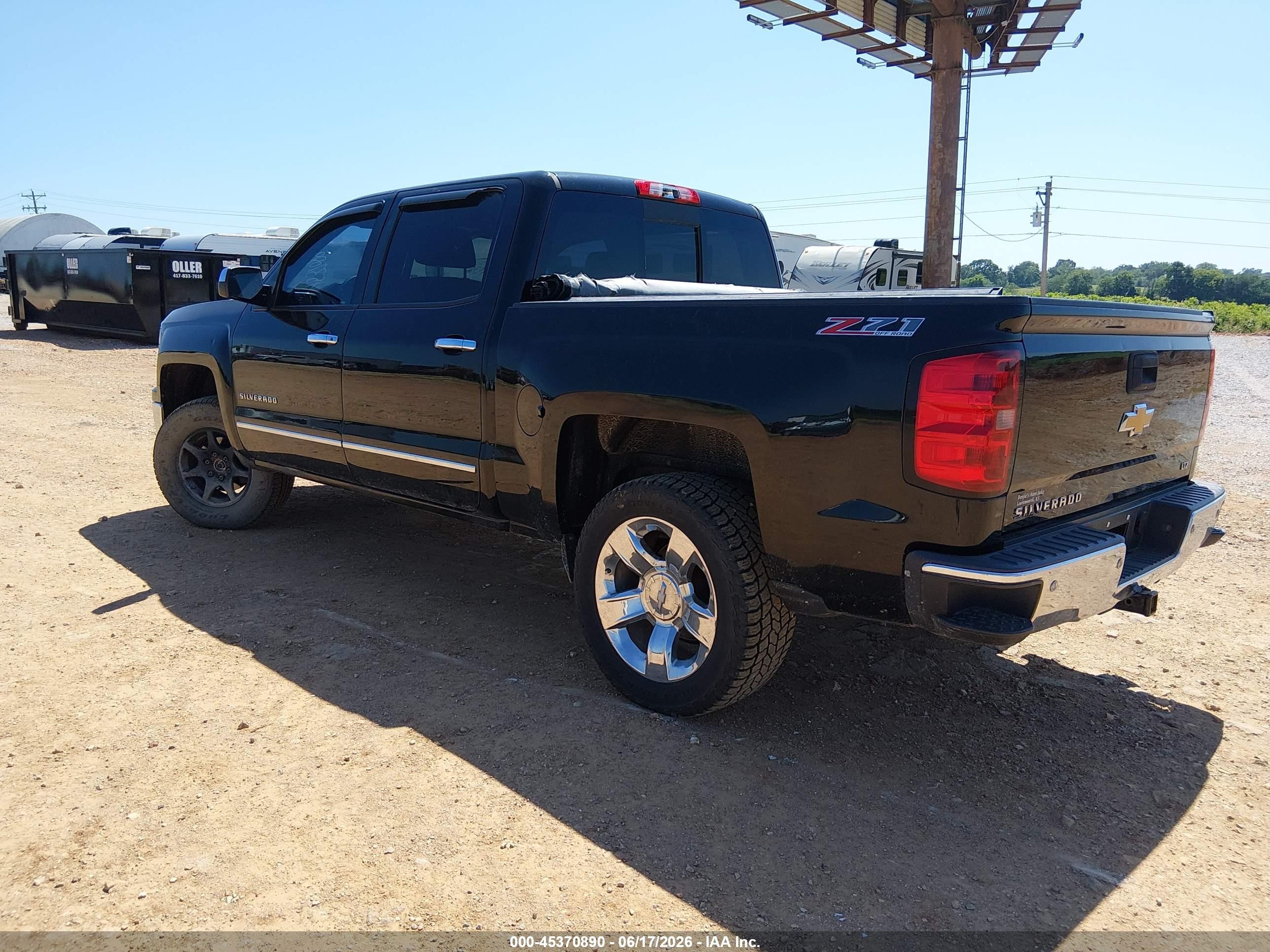 2014 Chevrolet Silverado 1500 Ltz Черный vin: 3GCUKSEC8EG220225
