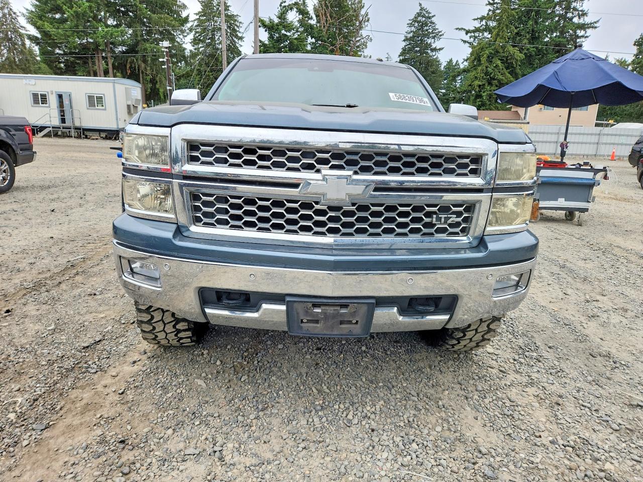 2014 Chevrolet Silverado K1500 Ltz Gray vin: 3GCUKSEC8EG308675