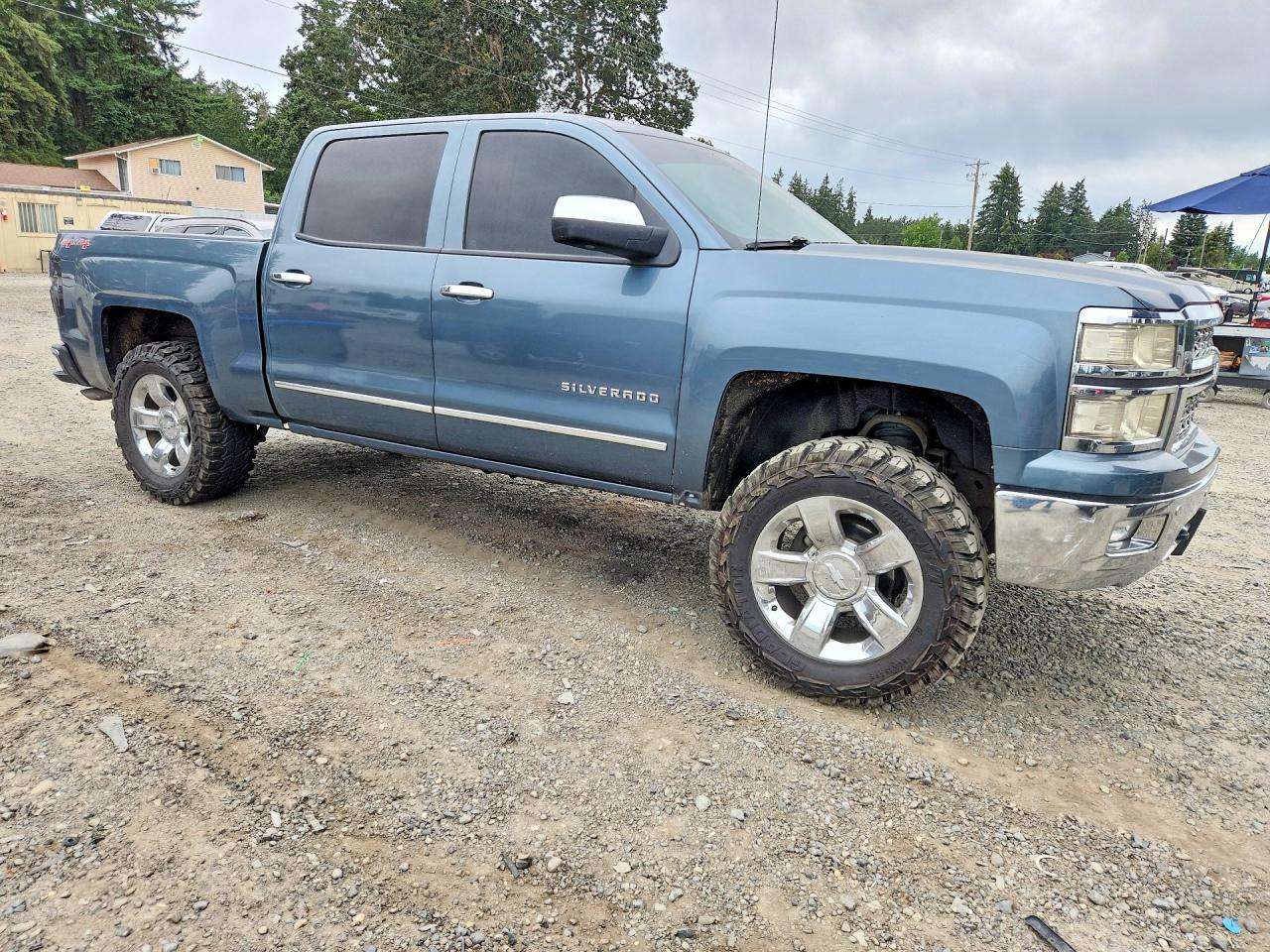 2014 Chevrolet Silverado K1500 Ltz Gray vin: 3GCUKSEC8EG308675
