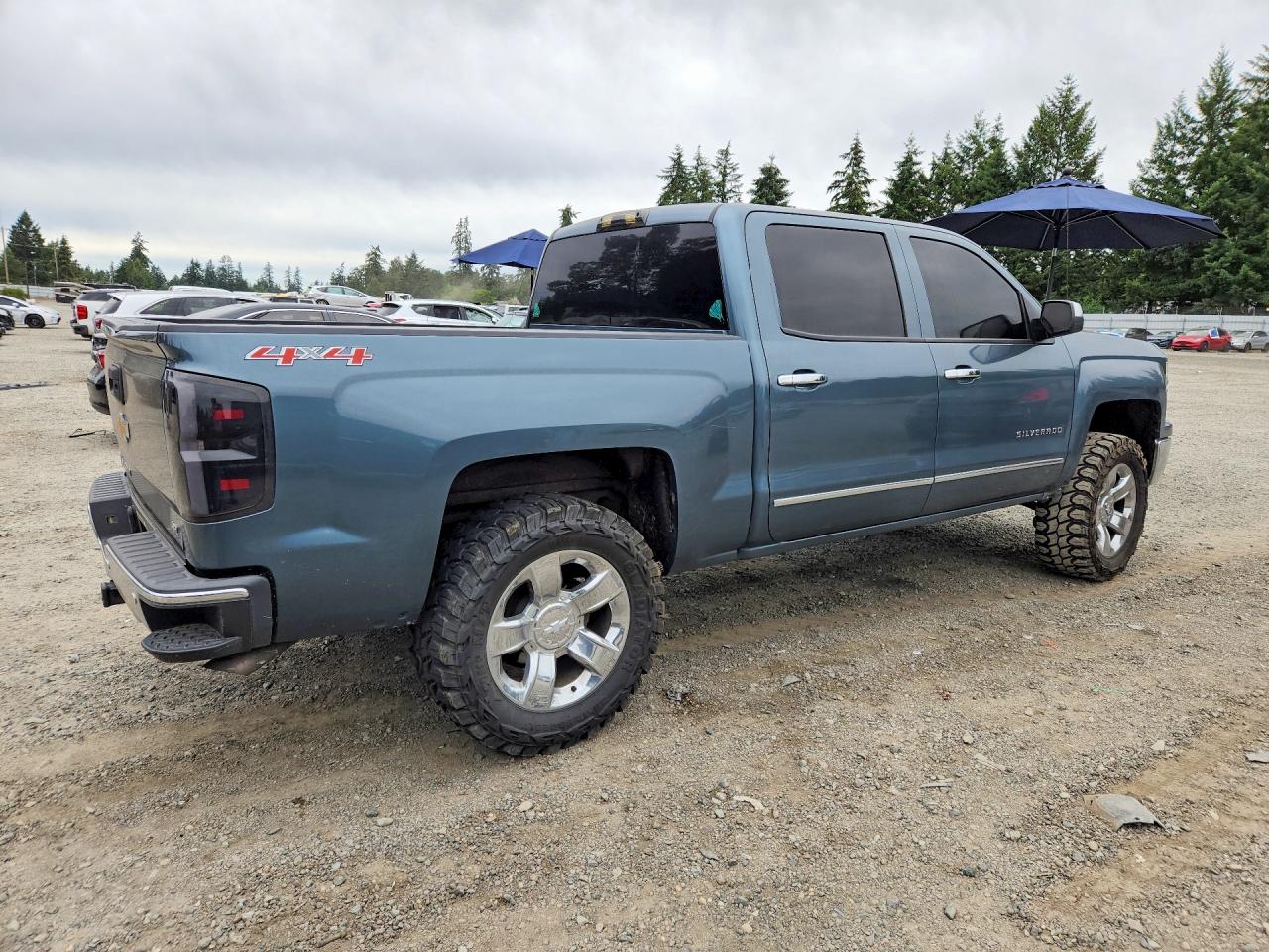 2014 Chevrolet Silverado K1500 Ltz Gray vin: 3GCUKSEC8EG308675