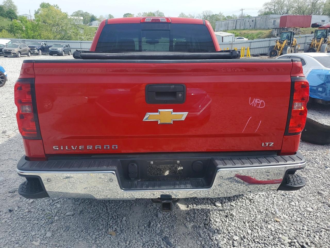 2014 Chevrolet Silverado K1500 Ltz Red vin: 3GCUKSEC8EG451092