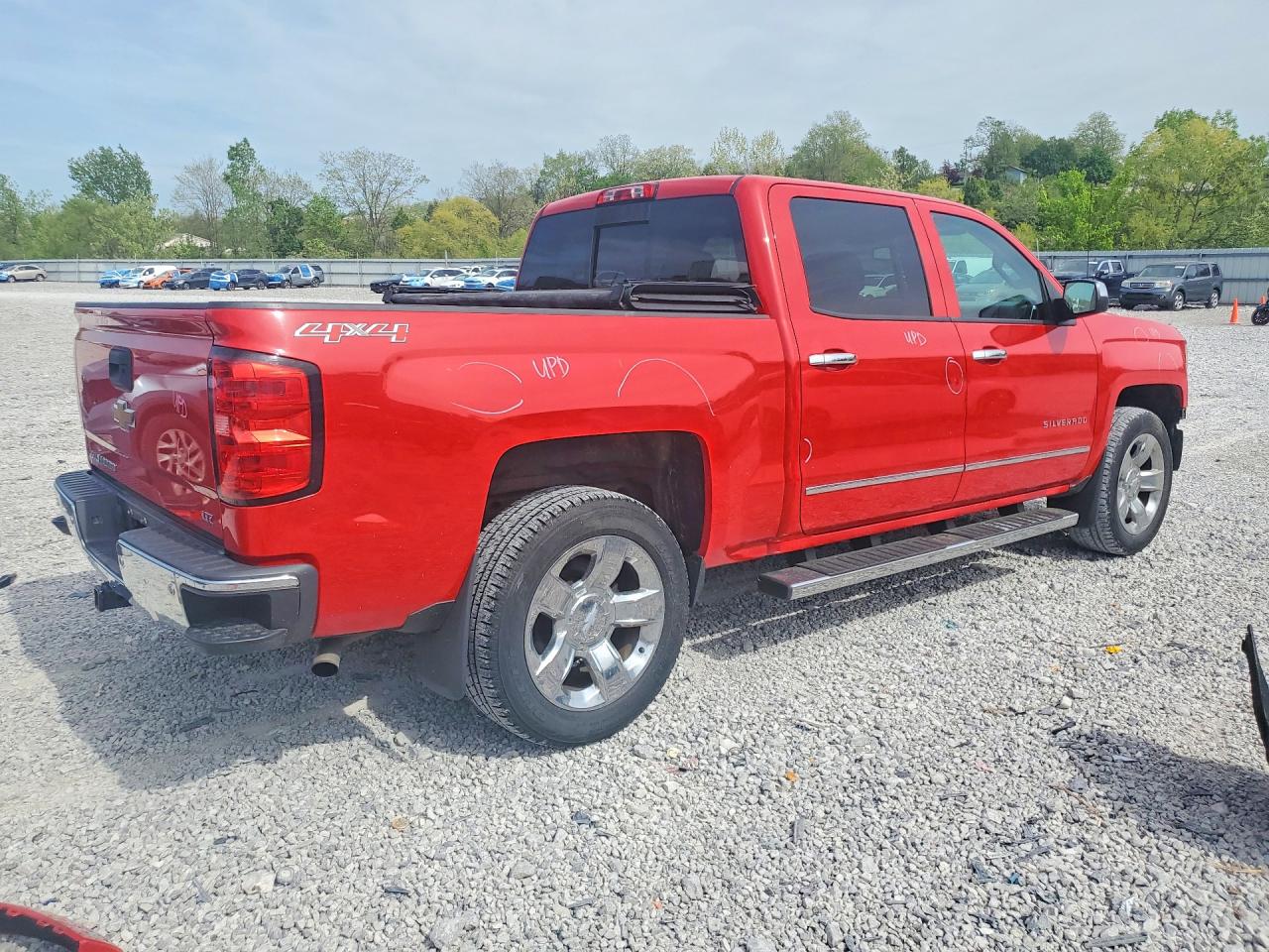 2014 Chevrolet Silverado K1500 Ltz Red vin: 3GCUKSEC8EG451092