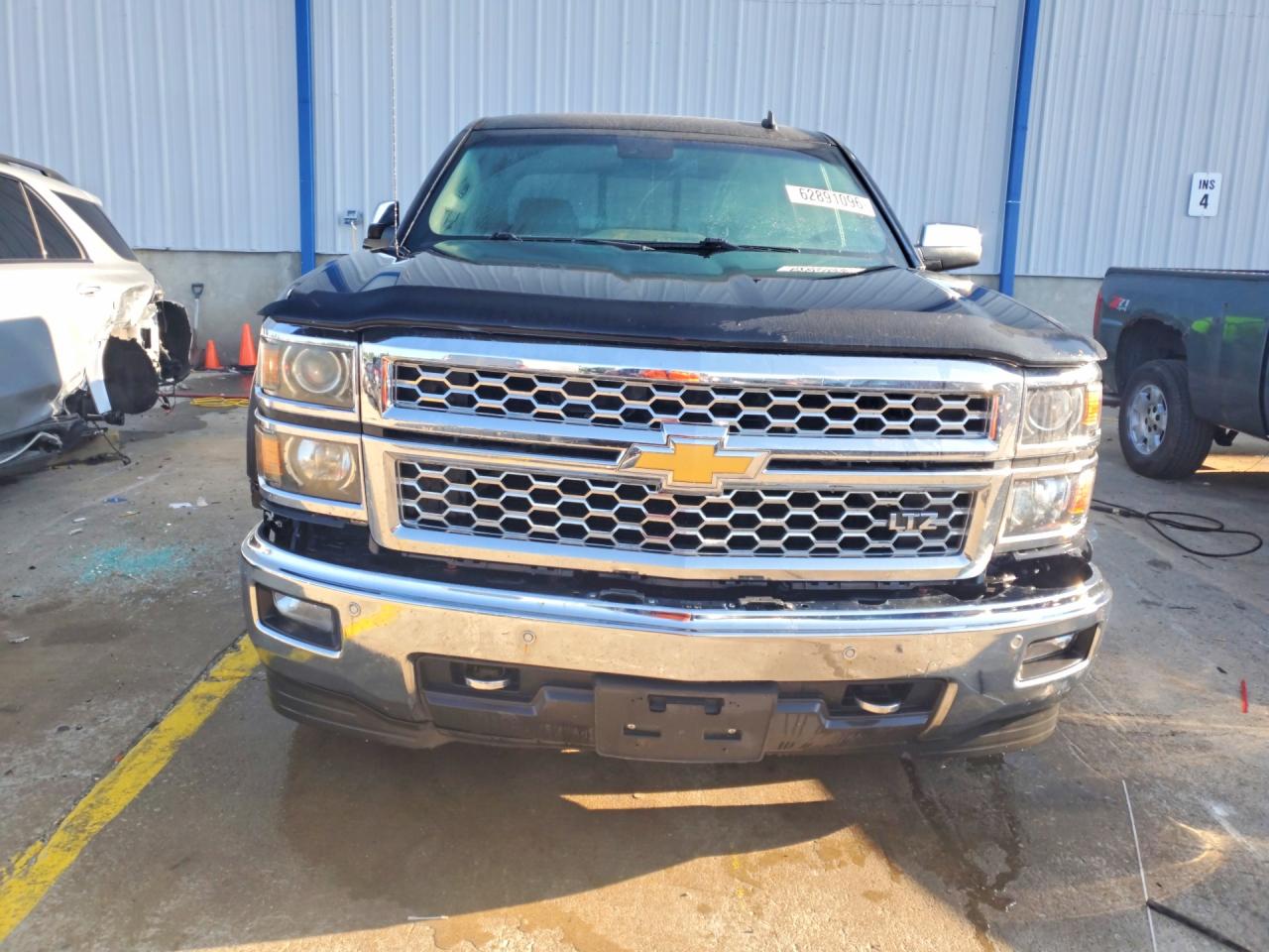 2014 Chevrolet Silverado K1500 Ltz Black vin: 3GCUKSEC8EG497540